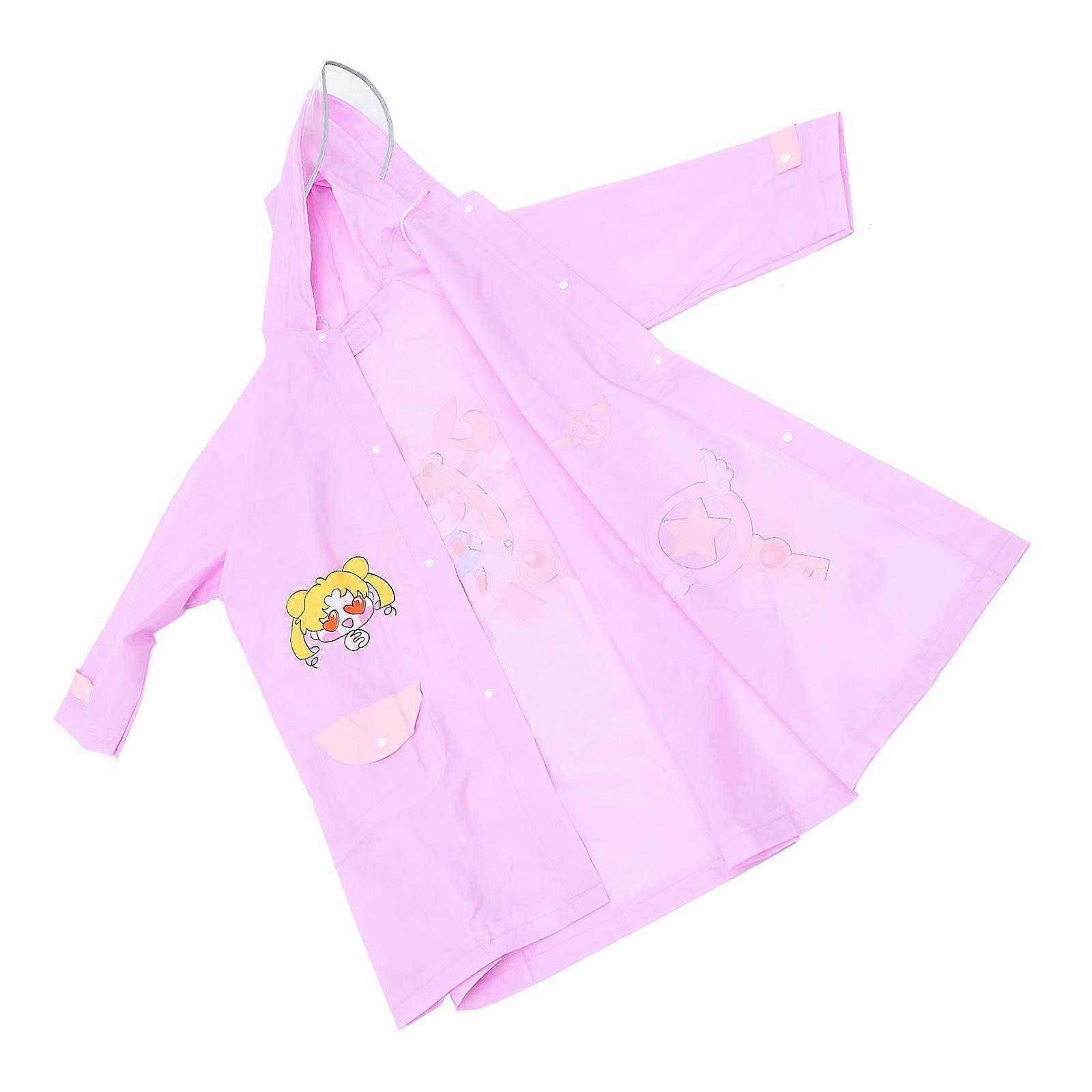 Cartoon Rain Poncho Attractive For Children Lightweight Wear-Resistant Raincoat For Daily Life 1Pack