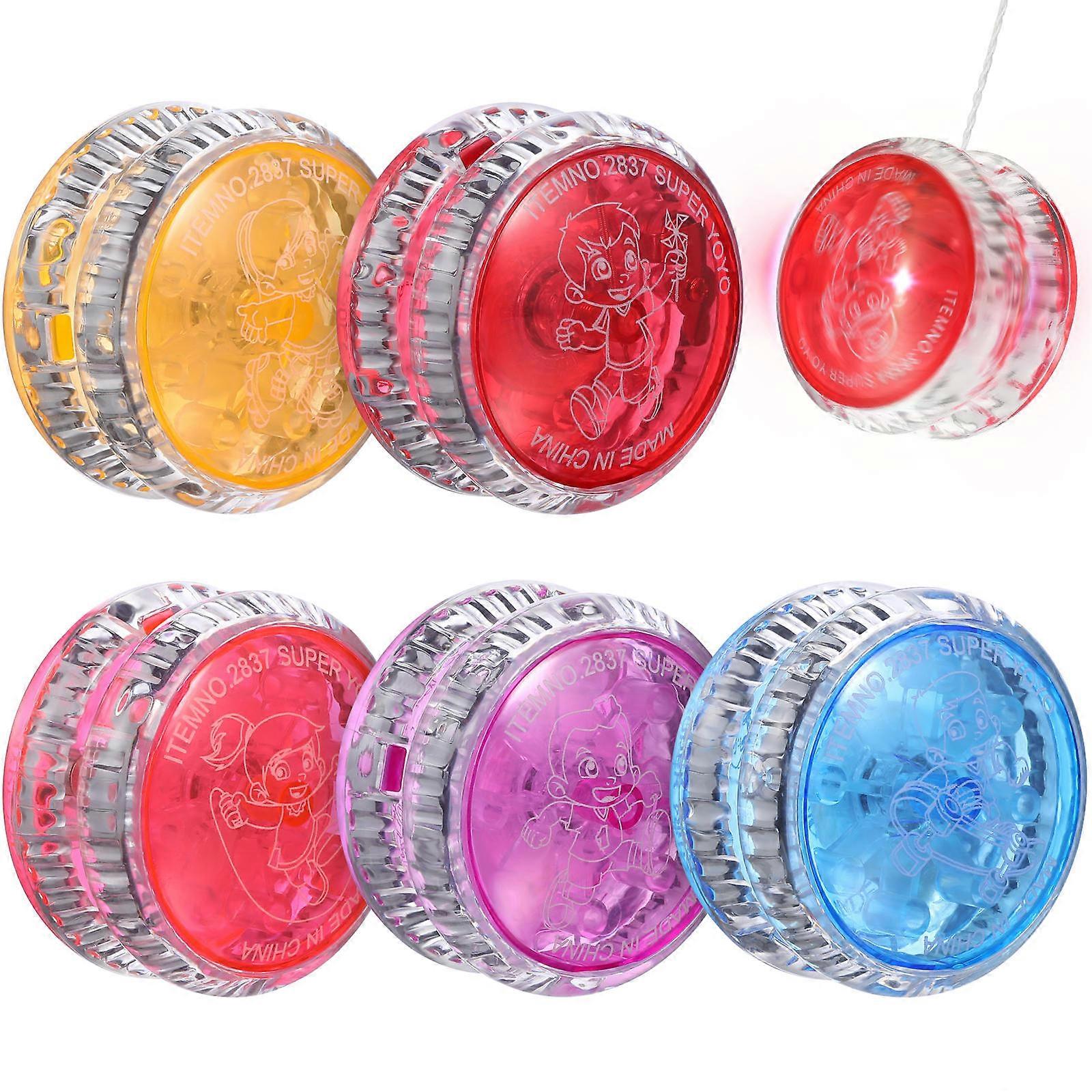 Easy Yoyo For Kids Beginners 5Pcs Plastic Yo-yo Balls In Random Color Great For Fun And Learning Activities