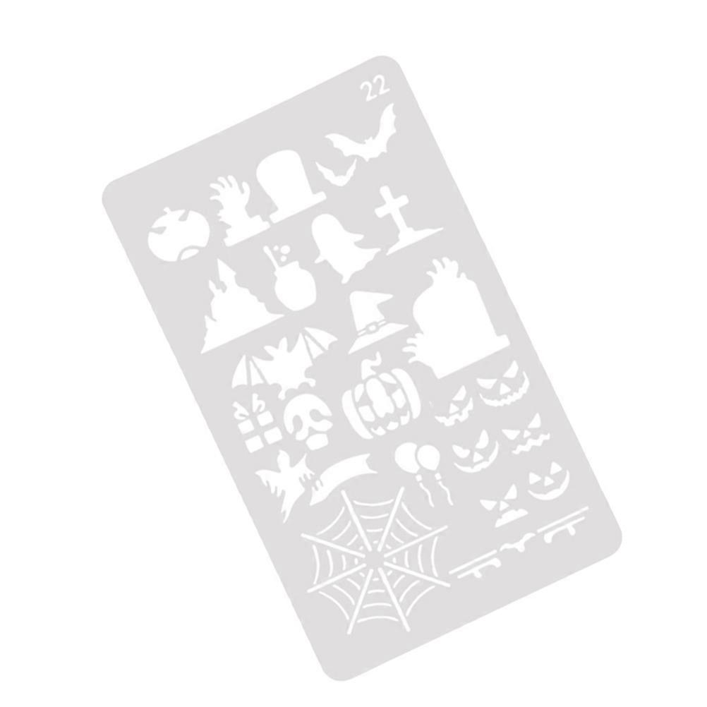 Drawing Stencils Kit for Kids Fine Motor Skills Training Education Learning Toys White Color Durable Usage 1Set