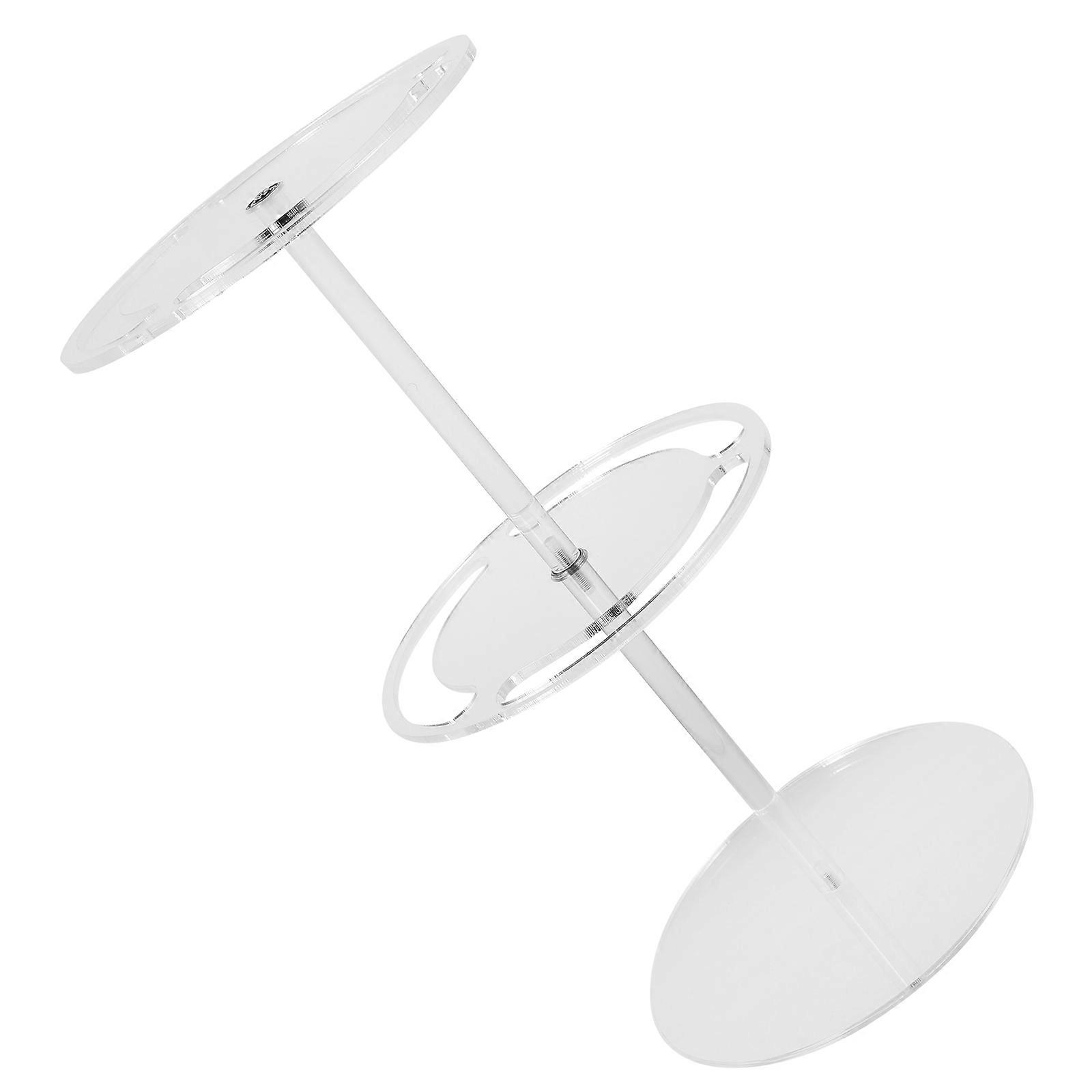 Transparent Acrylic Sunglasses Holder Stand for Decoration Rotating Eyeglasses Display Rack 11.5x6.5 inches
