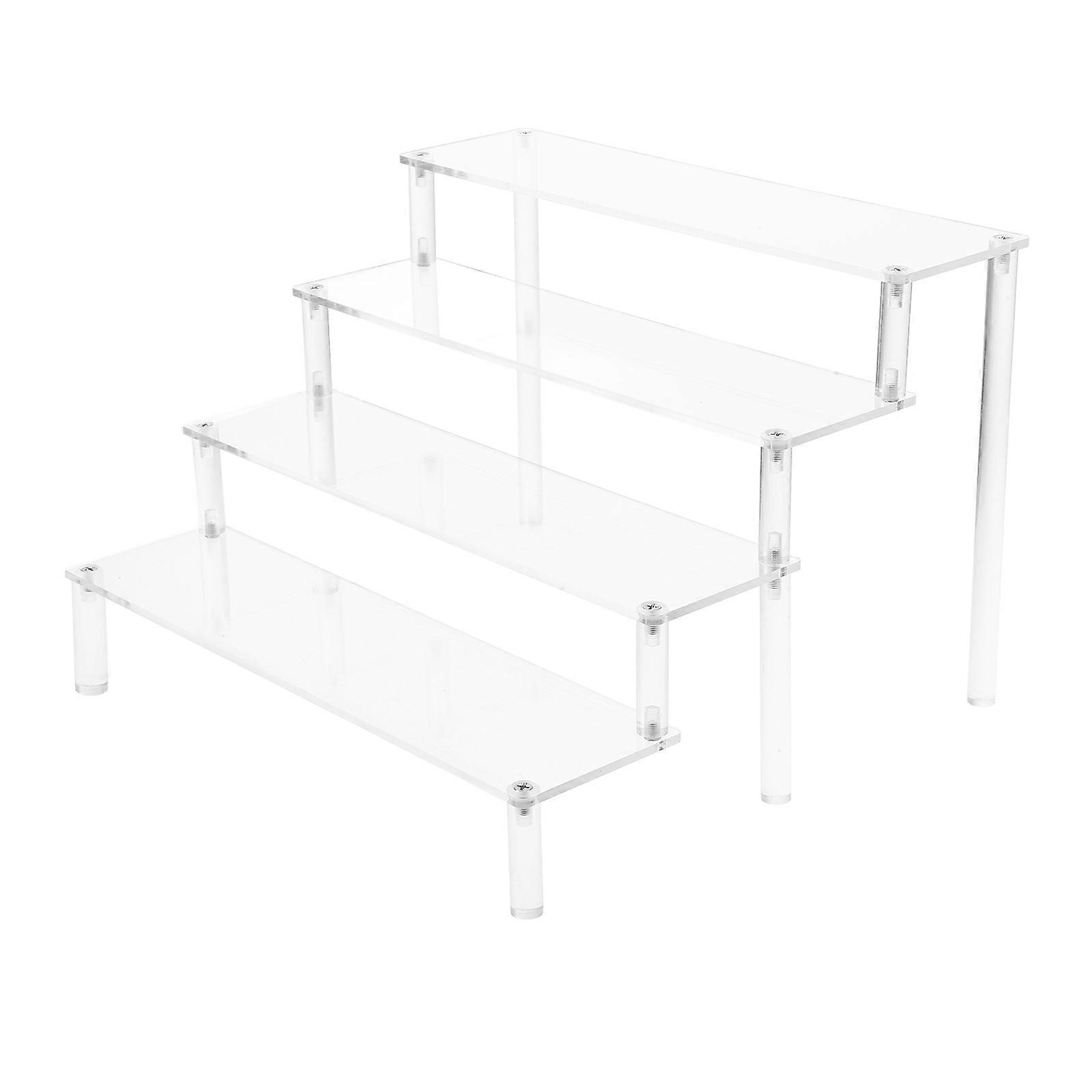 Transparent Display Stand For -Tier Storage Organizer For Hobbyists Square Design 1Set
