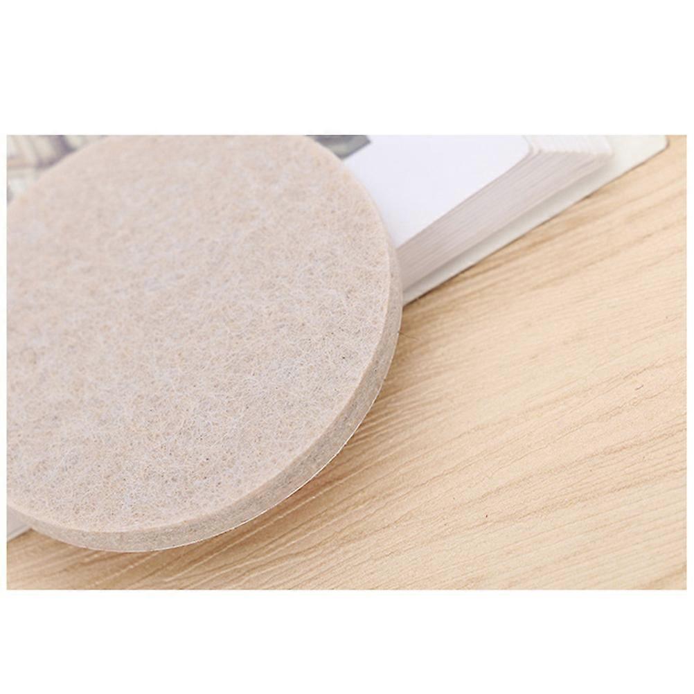 Felt Floor Protector Pads For Table Chair Furniture 100Pcs Beige Reduce Friction And Prevent Scratches