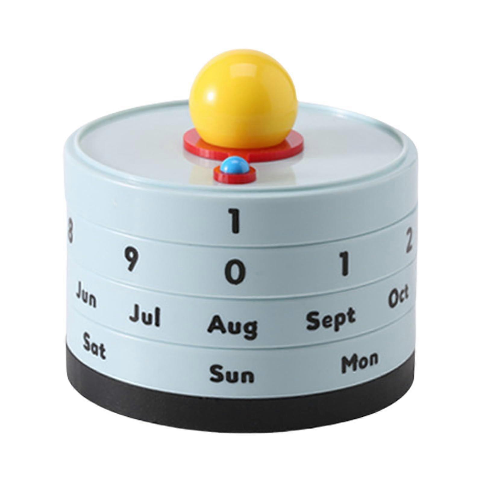 Perpetual Calendar With Rotating Function For Home And Office Decor And Room Ornamentation