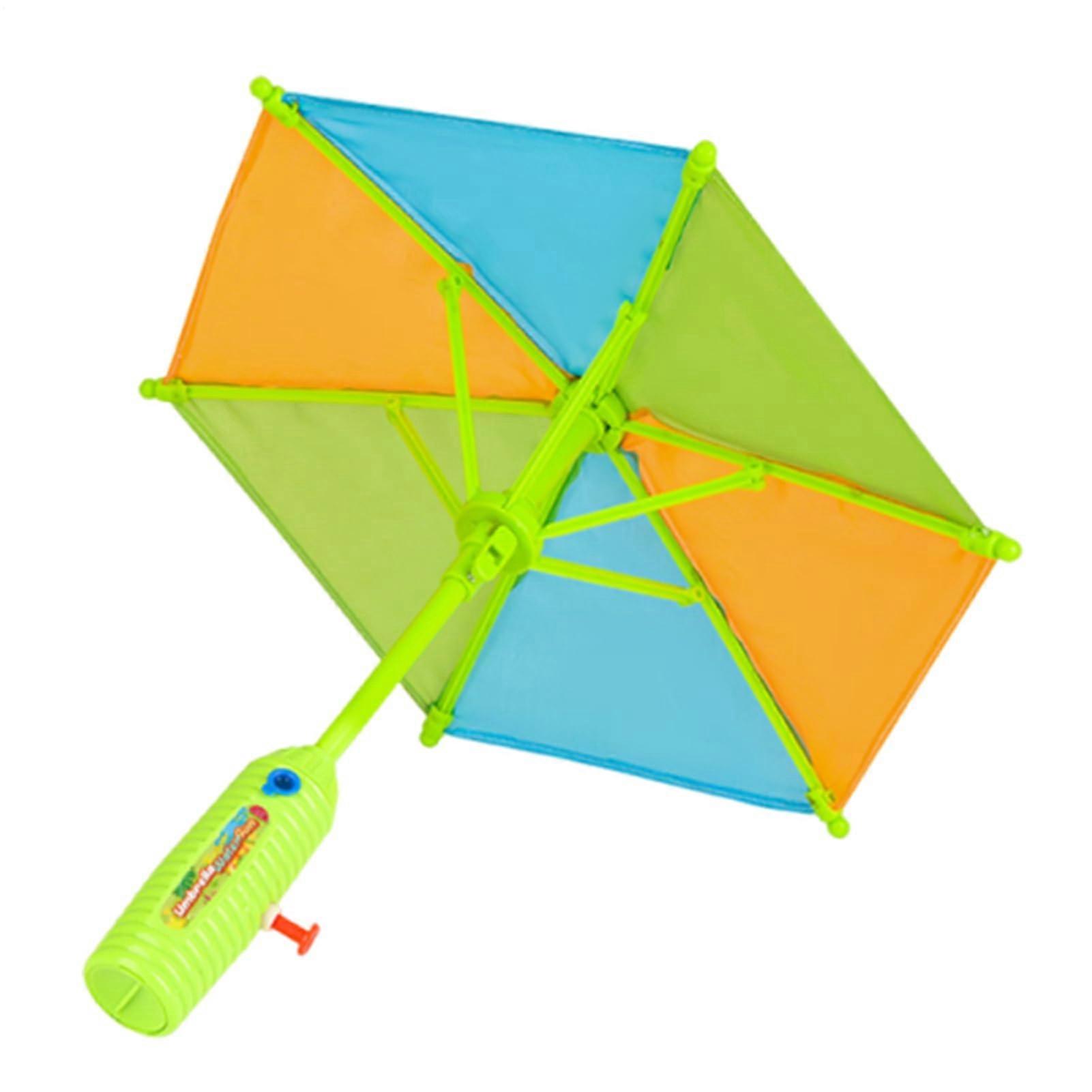 Water Sprayer for Children, Educational Toy in the Shape of a Parasol with Water Splash, Summer Fun for Bath and Pool Games Green