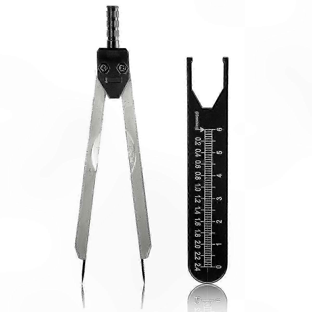 Medical ECG Caliper Tool with Ruler for Healthcare Professionals in Black