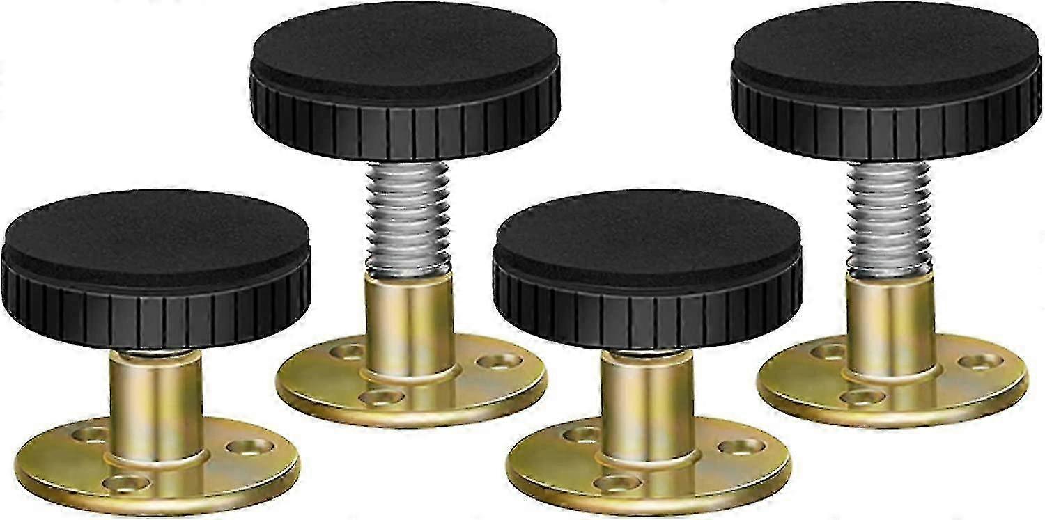 2025 4 Pack Bed Frame Anti-shake Tool, Adjustable Threaded Headboard Stoppers Fixer (33-40mm)