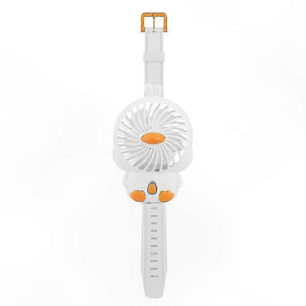 Mini Portable USB Rechargeable Fan with Cartoon Design - Handheld Cooling Device for Kids