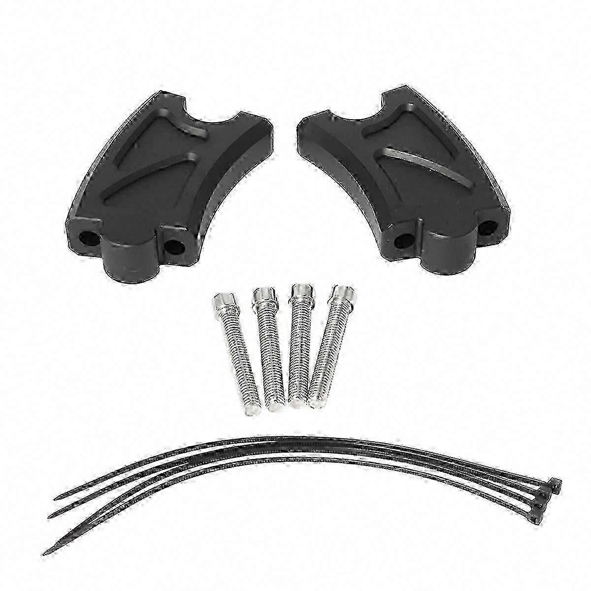 Motorcycle Handlebar Riser Brackets - Height Adjustable Clamp Adapter for 300-500cc Bikes