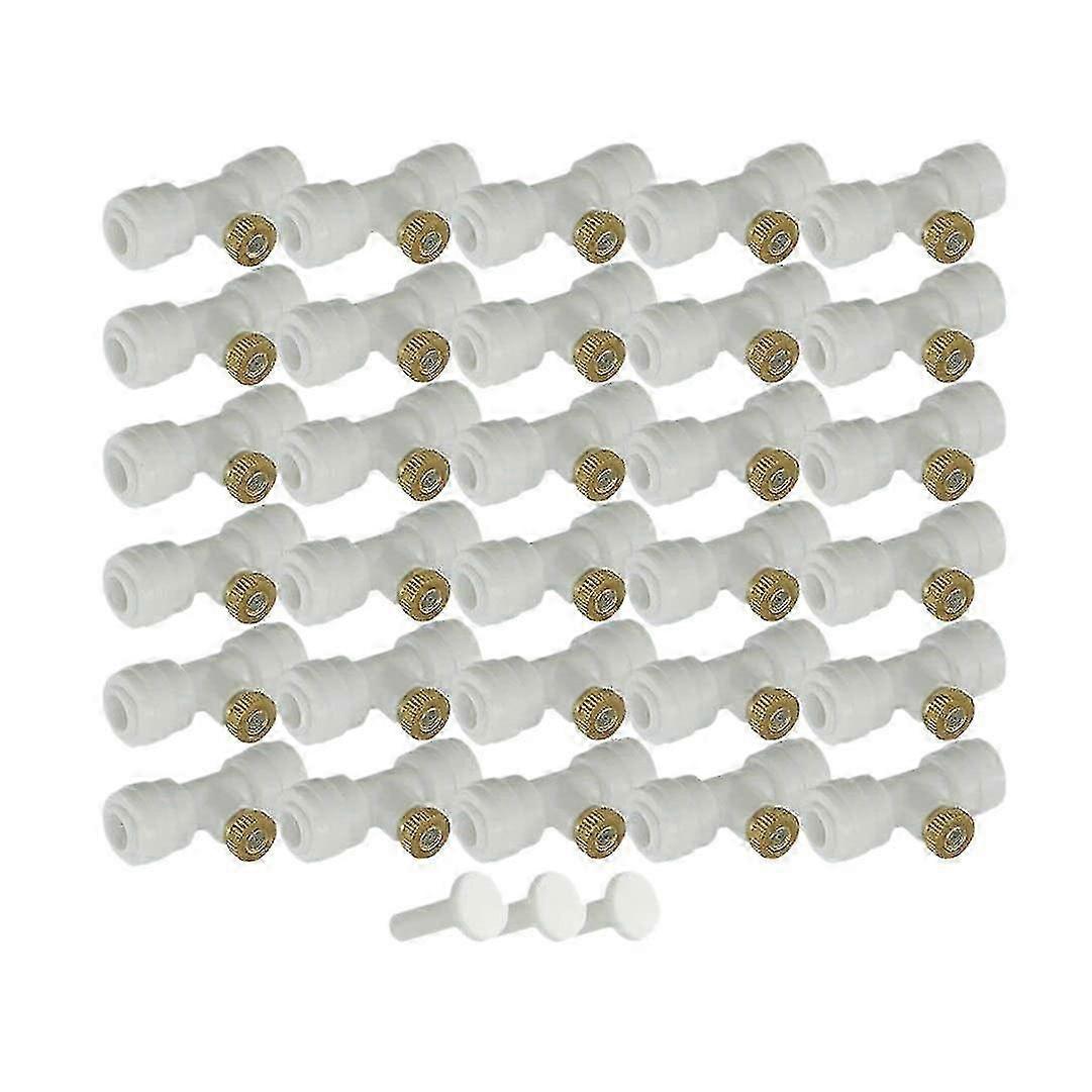30pcs Fog Nozzles Kit for Patio Misting System with Slip-lock Tees