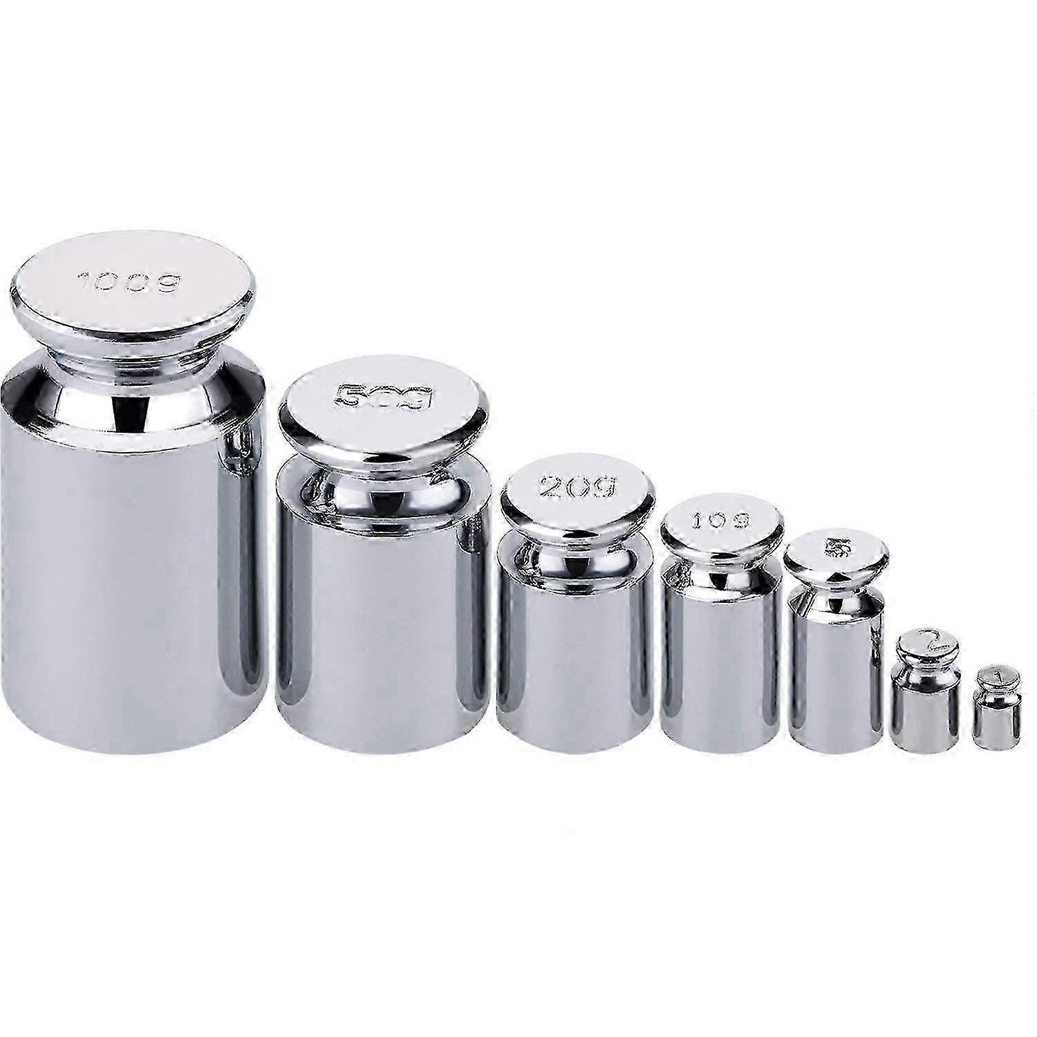 Precision Calibration Weight Set Consisting of 7 Pieces: 1g 2g 5g 10g 20g 50g and 100g Made of Carbon Steel Ideal for Digital Scale Weighing