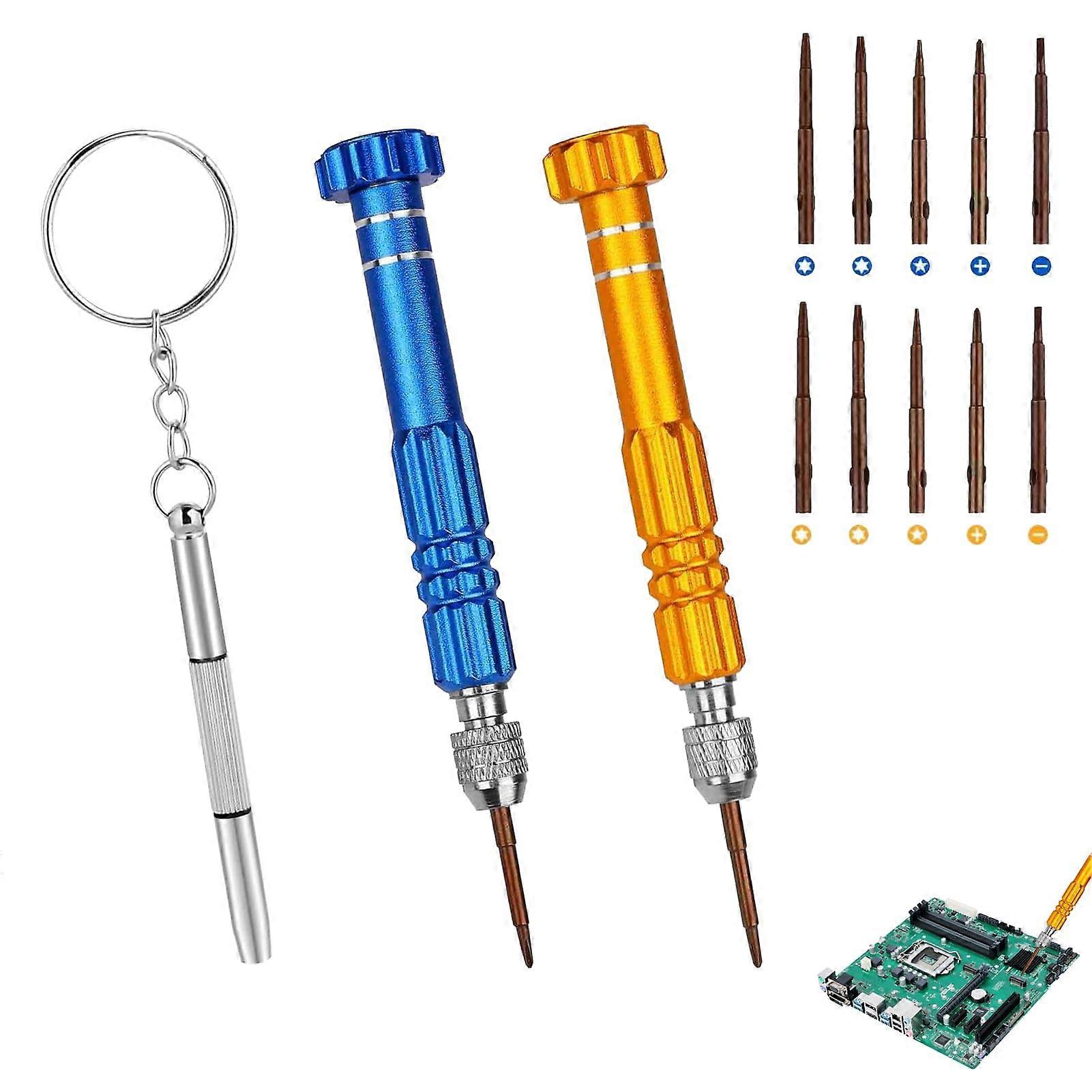 13PCS Tiny Eyeglass Screwdriver  Kit, 13 in 1, for Glasses, Watch, Laptop, Electronics