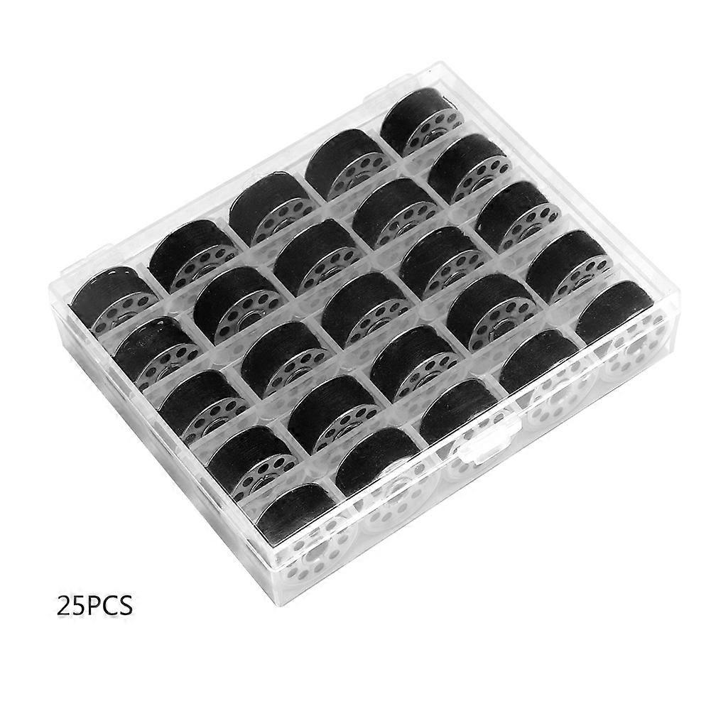 25-Piece Portable Home Sewing Kit with Storage Box (Black)