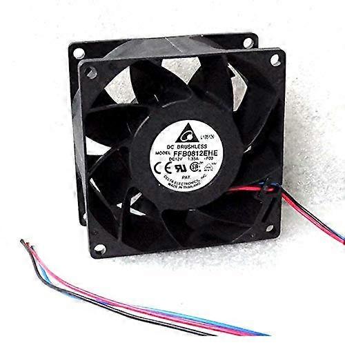 FFB0812EHE-F00 Cooler Fan 80mm x 38mm High Airflow 3 Pin for PC Cooling and Replacement Applications