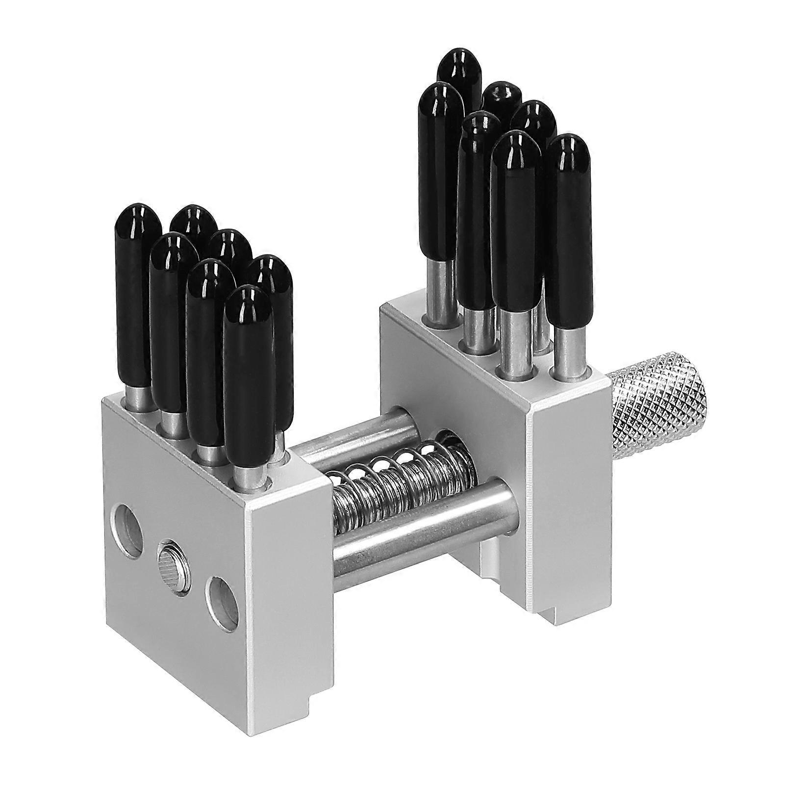 Aluminium Vise Fixture Multi-Function Clamp with Adjustable Width, DIY Crafts Model Making Fixed Jig for Workbench Remodeling and Precision Holding