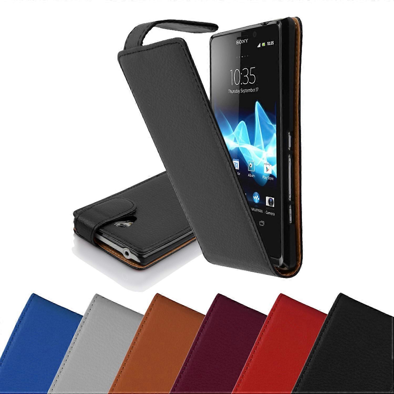 Case for Sony Xperia T Foldable Phone Case - Cover - with Magnetic Closure