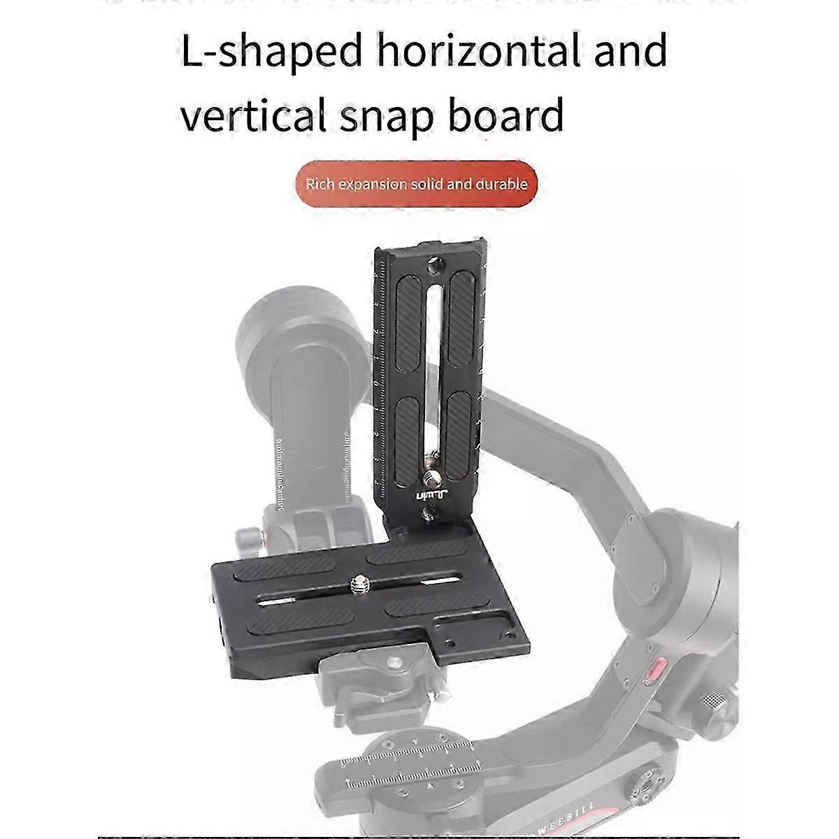 Stabilizer L-Shape Vertical Racket Plate Suitable for Stabilizer Weebill Weebill S Cloud Crane 2/3S L-Plate
