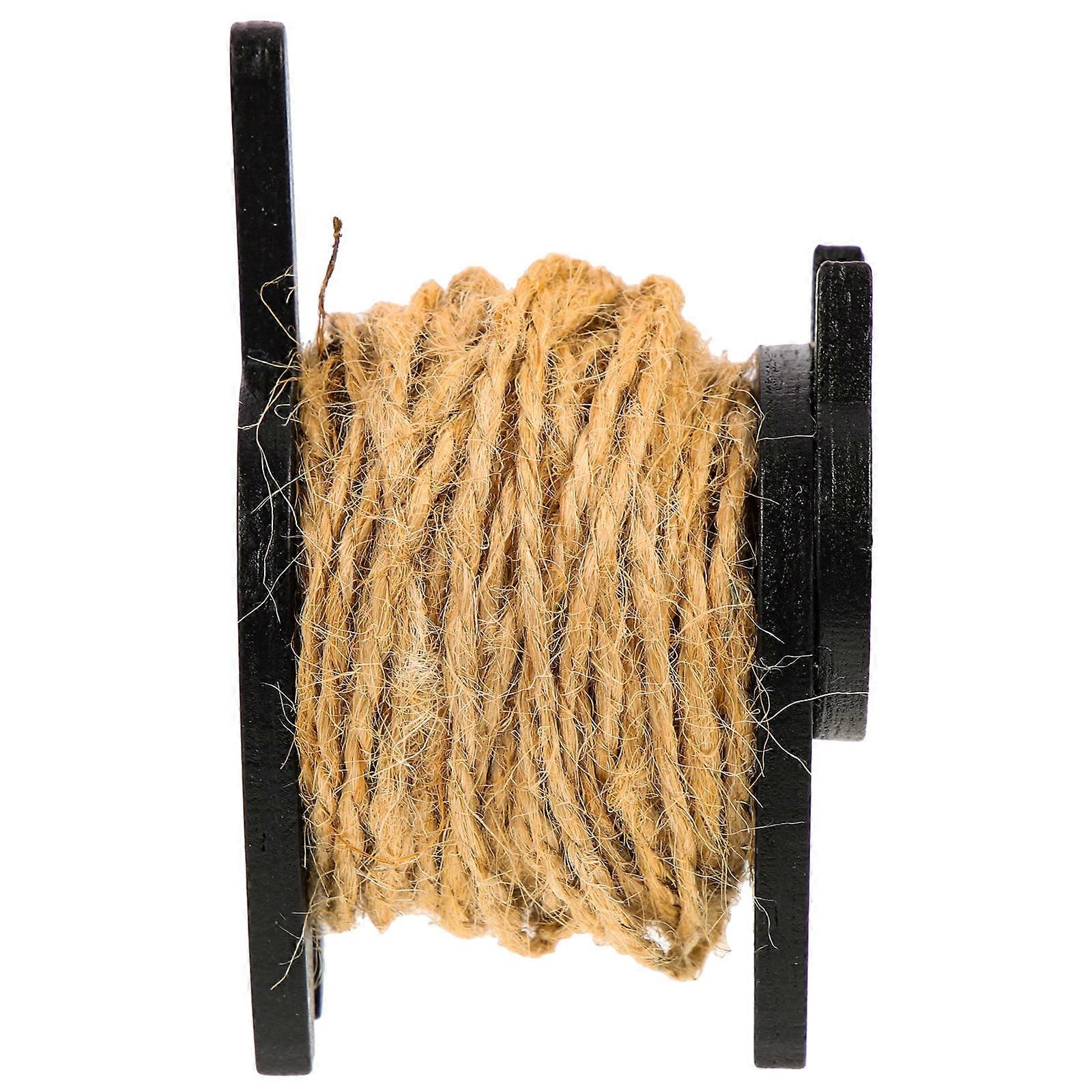 Wooden Thread Keeper Cat Design Cable Organizer Lightweight Rope Holder for Desktop Decoration and Cord Management