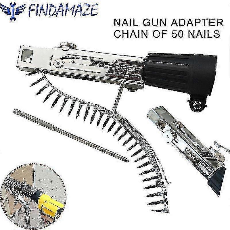 Automatic Screw Gun Adapter Kit with Nozzle & Lectric Drill Compatibility for Woodworking & Decoration