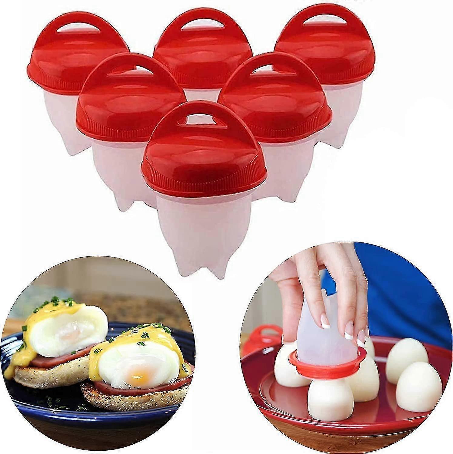 Egg Cooker - Hard Boiled Eggs without the Shell,Silicone Boiled Steamer Eggies