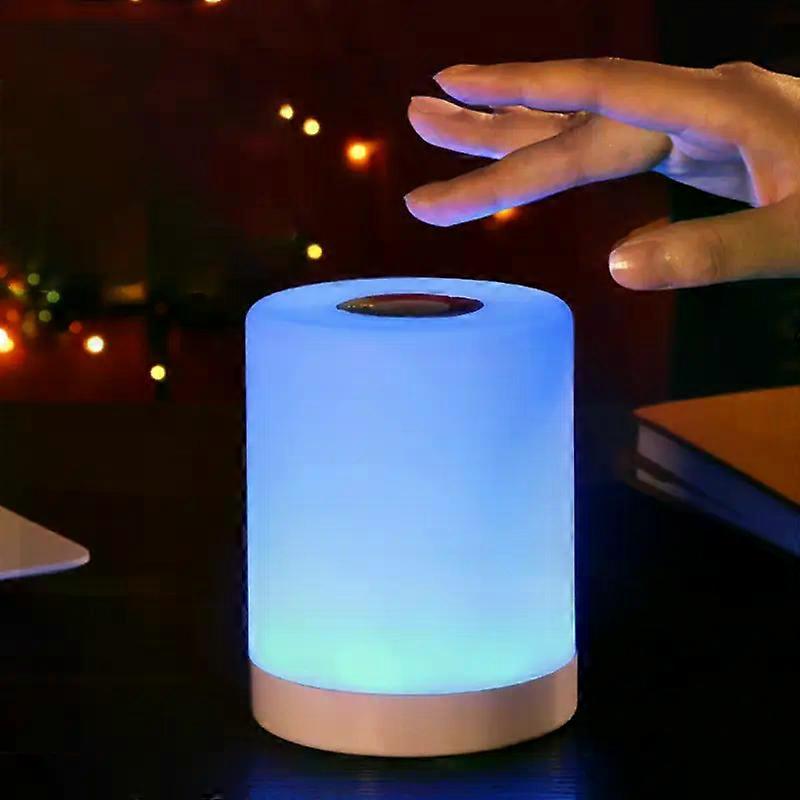 Luxora 1pc LED Touch Night Light, USB Charging, Smart Bedside Portable Light, Dimmable Desk Lamp, Charging, Smart Color Changing