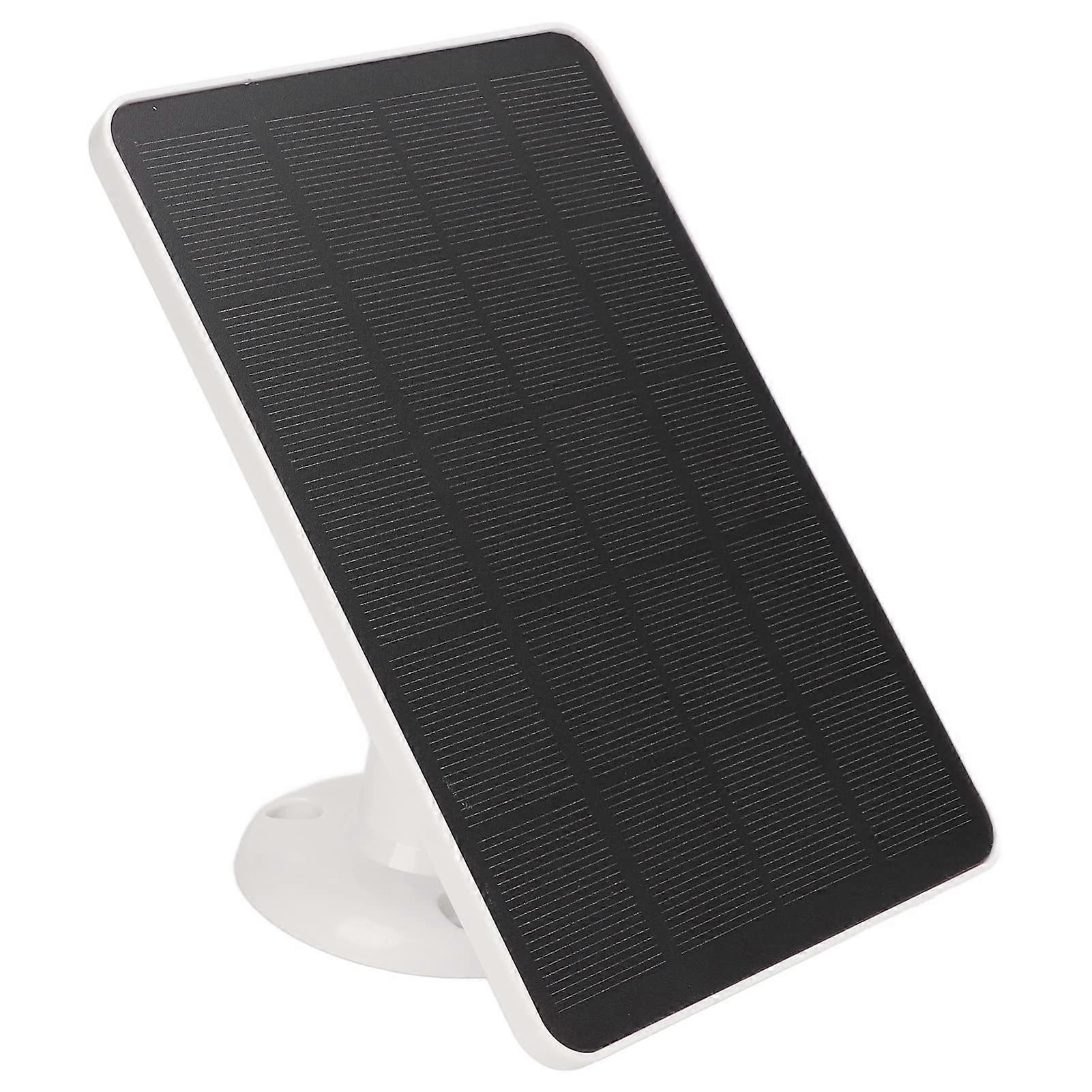 High-Efficiency 4W 5V Monocrystalline Solar Panel with 360° Mount for Security Cameras, White Color