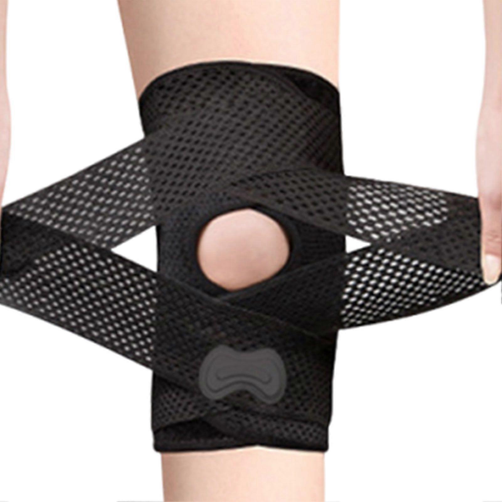 Breathable Knee Brace for Running Cycling Joint Pain Relief Adjustable Compression Sleeve for Men Women