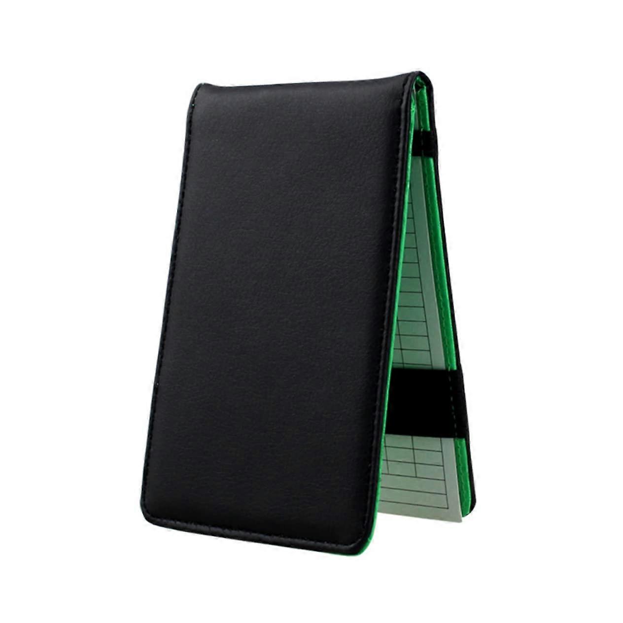 Golf Score Recording Notebook Leather Scorecard Holder Compact Portable For Golf Scorecards Improved Performance