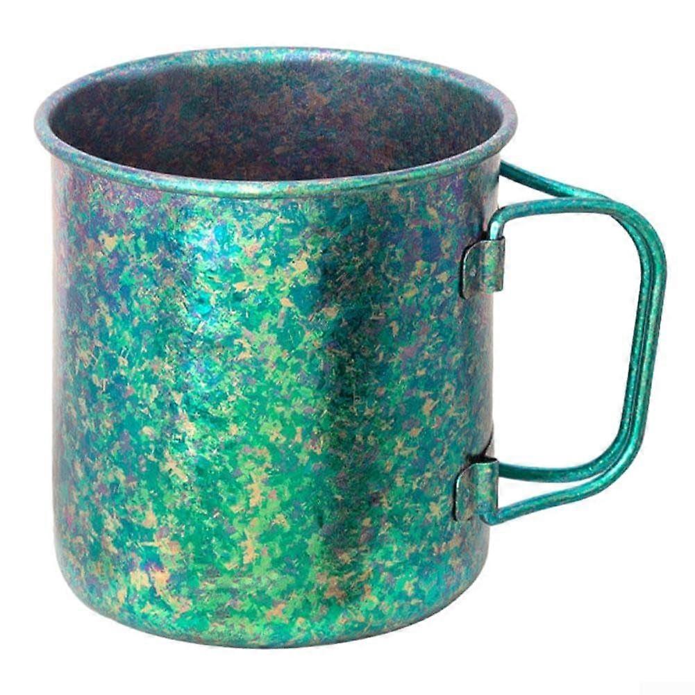 Lightweight Camping Cup - Foldable Ultralight Mug with 350ml Capacity for Hiking, Backpacking, and Travel - Green Design