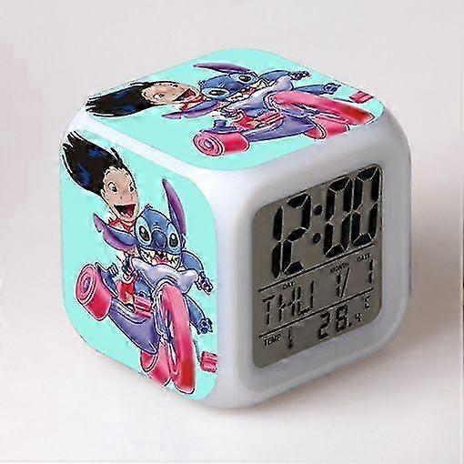 Stitch Alarm Clock Stitch Children's Gift Colorful Color Changing S...