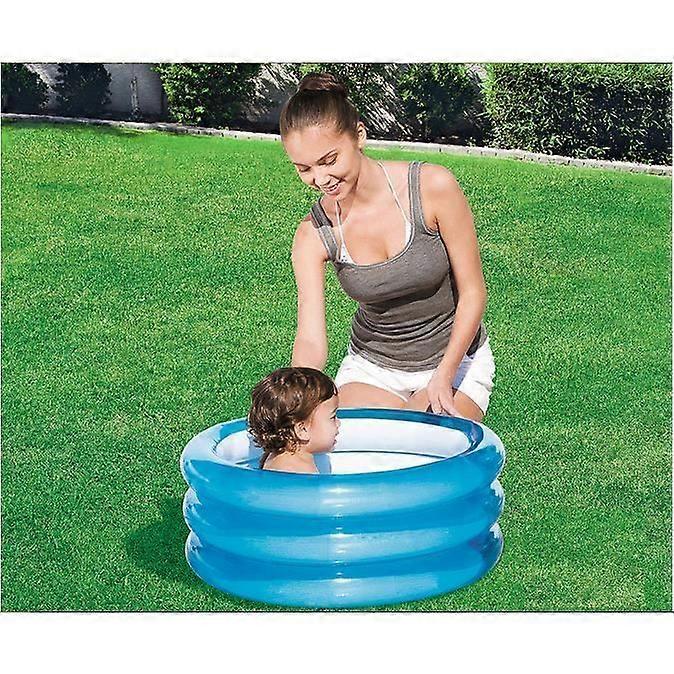 Inflatable round swimming pool for children, baby, home toy, inflatable bathtub, baby swimming pool, small children's pool, 3 tubes, 70*30 cm