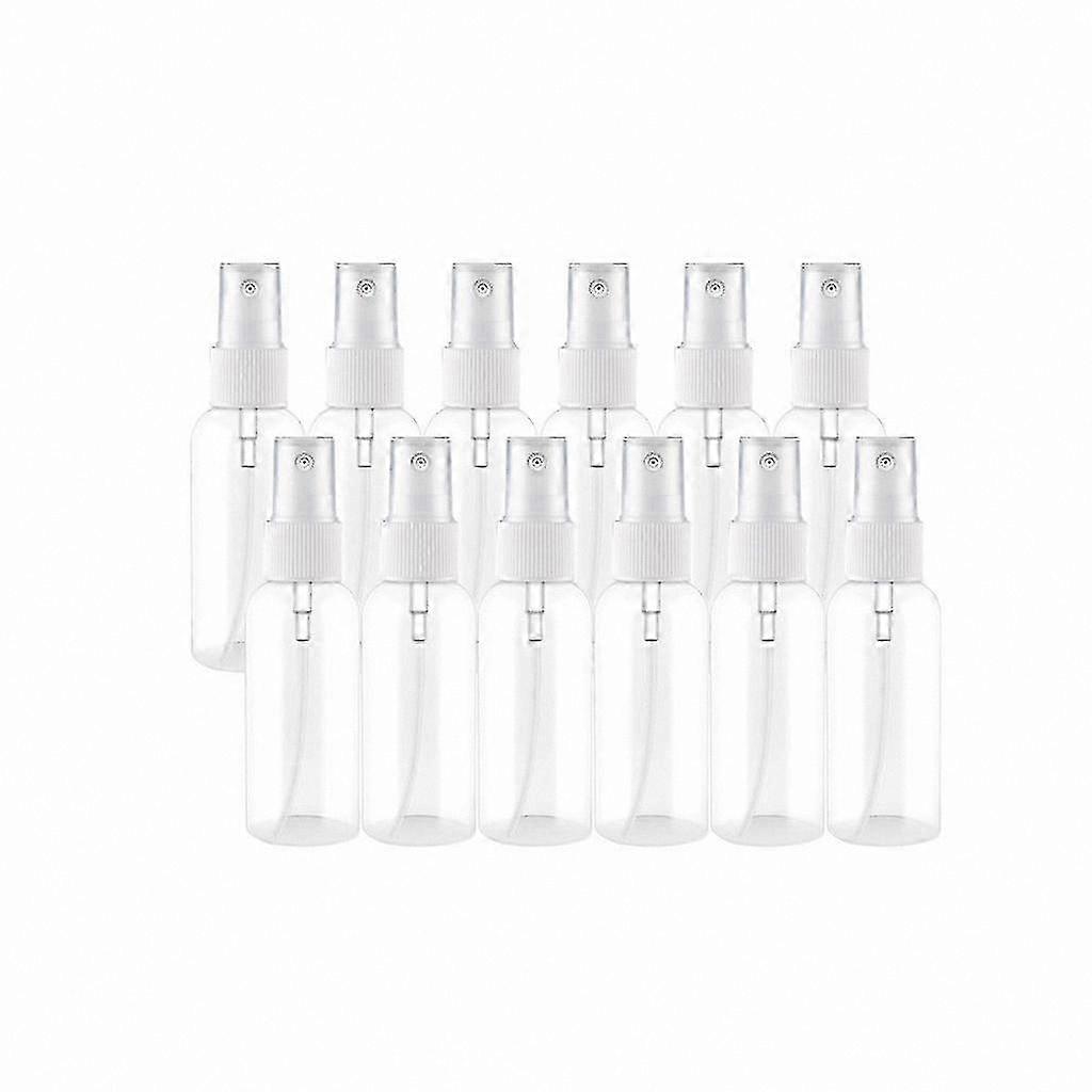 12-Pack Fine Mist Spray Bottles, Clear Refillable Containers for Liquids, Portable Mini Plastic Spray Set