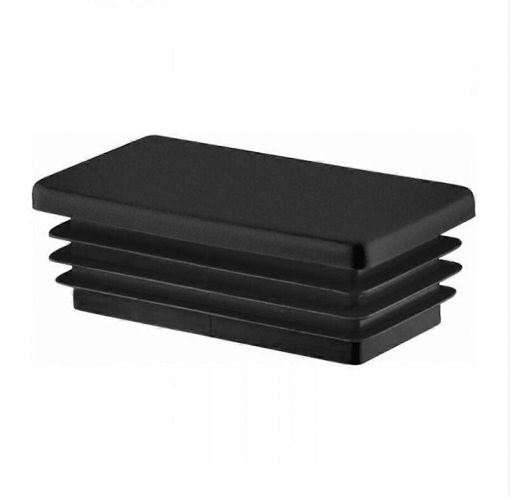 pcs Rectangular Tube Cap 60x30 mm Black, Plastic End Cap Blanking Plugs