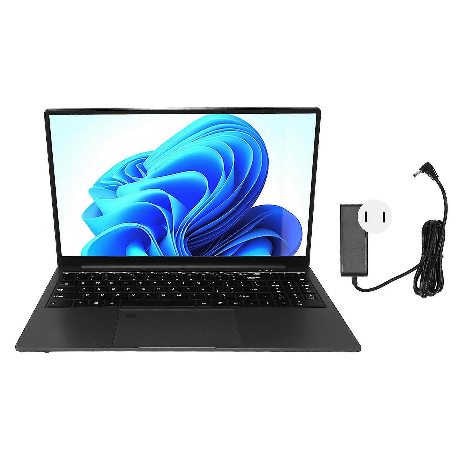 15.6 Inch Laptop for Windows 10/11, Intel Celeron, 16GB RAM, Fingerprint Reader, US Plug