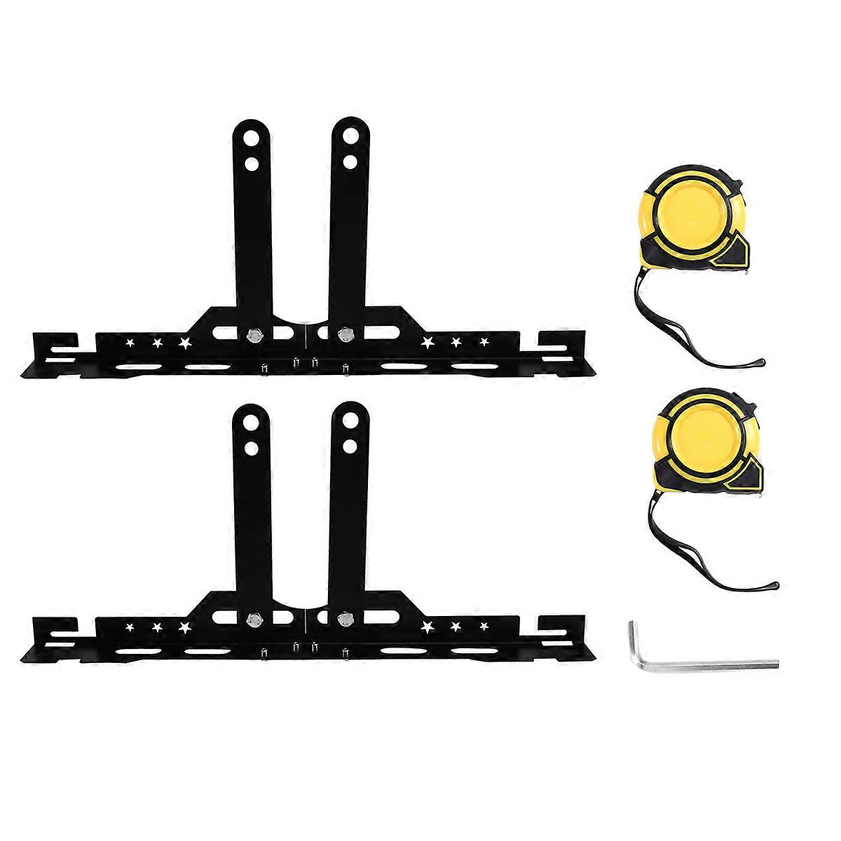 Car Wheel Alignment Tool Plates Adjustable Automotive Wheel Leveling Aligner Wheel Alignment Tool Black