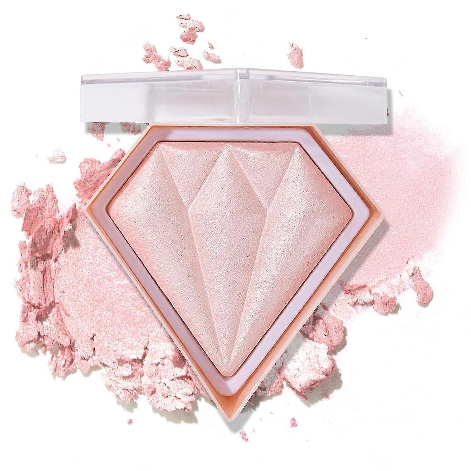 Face Glitter Highlighter Makeup Palette Shimmer Contour Powder Waterproof Long-Lasting, Brightens Face - 01 Pearl White(Fairy Powder)