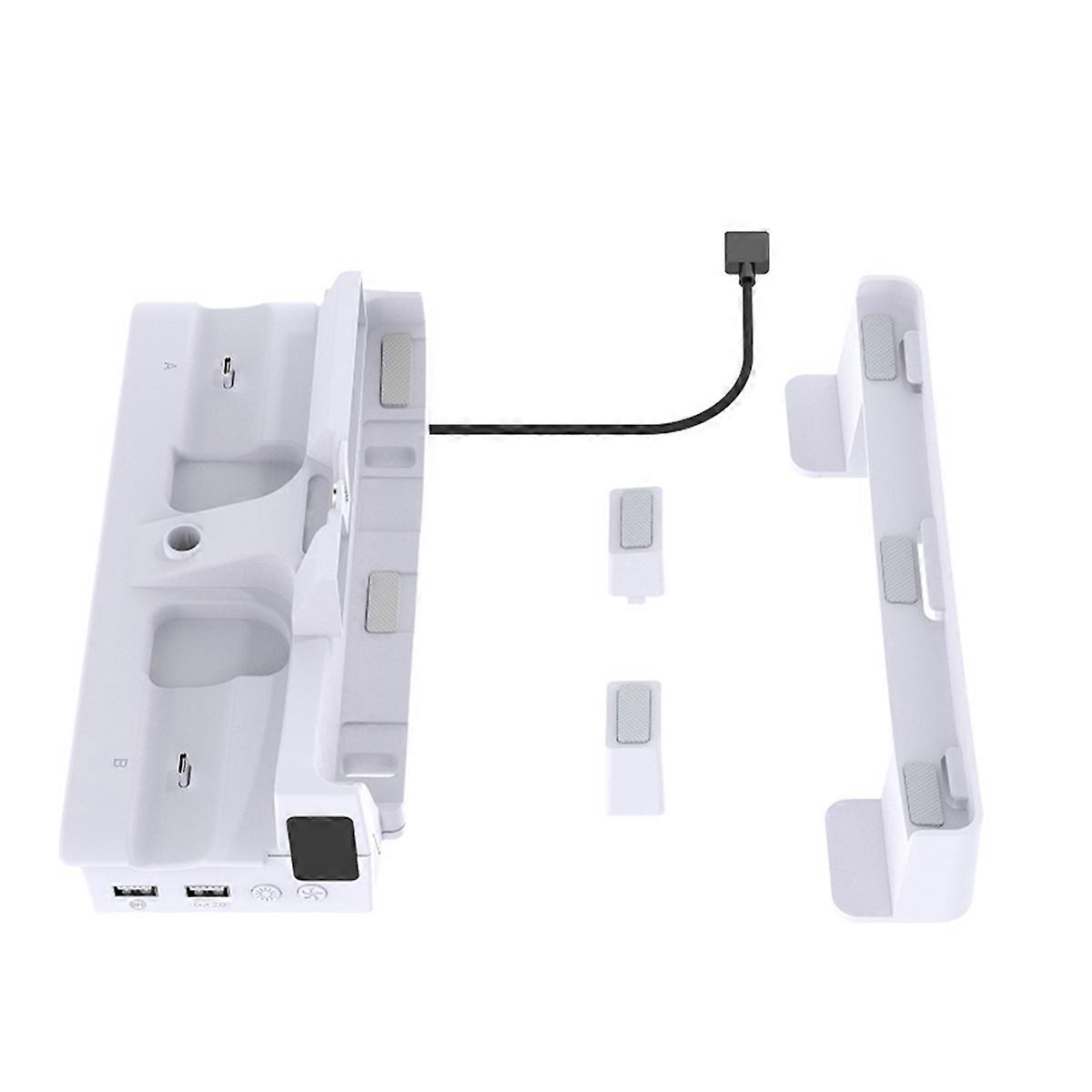 For Slim Cooling Stand with Dual Controller Charger Headphone Hanger Vertical Console Holder for Pro with RGB