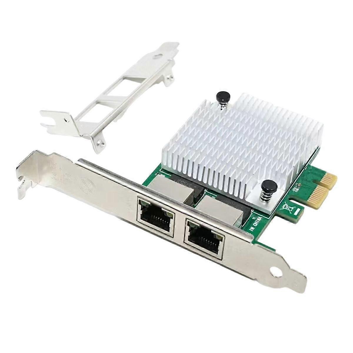 2 RJ45 Port PCIe X1 Dual Gigabit Realtek 8111F+ ASM1082E Chipset Filter PCI-E Computer Lan Network