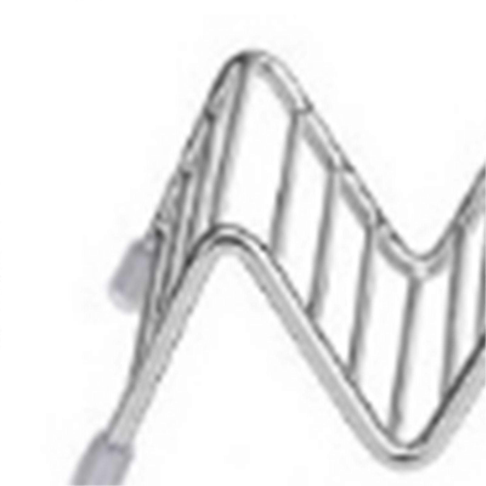 Rustfrit stål V-formet Taco Holder 2-3 gitre 6,3x13,5x4,5cm