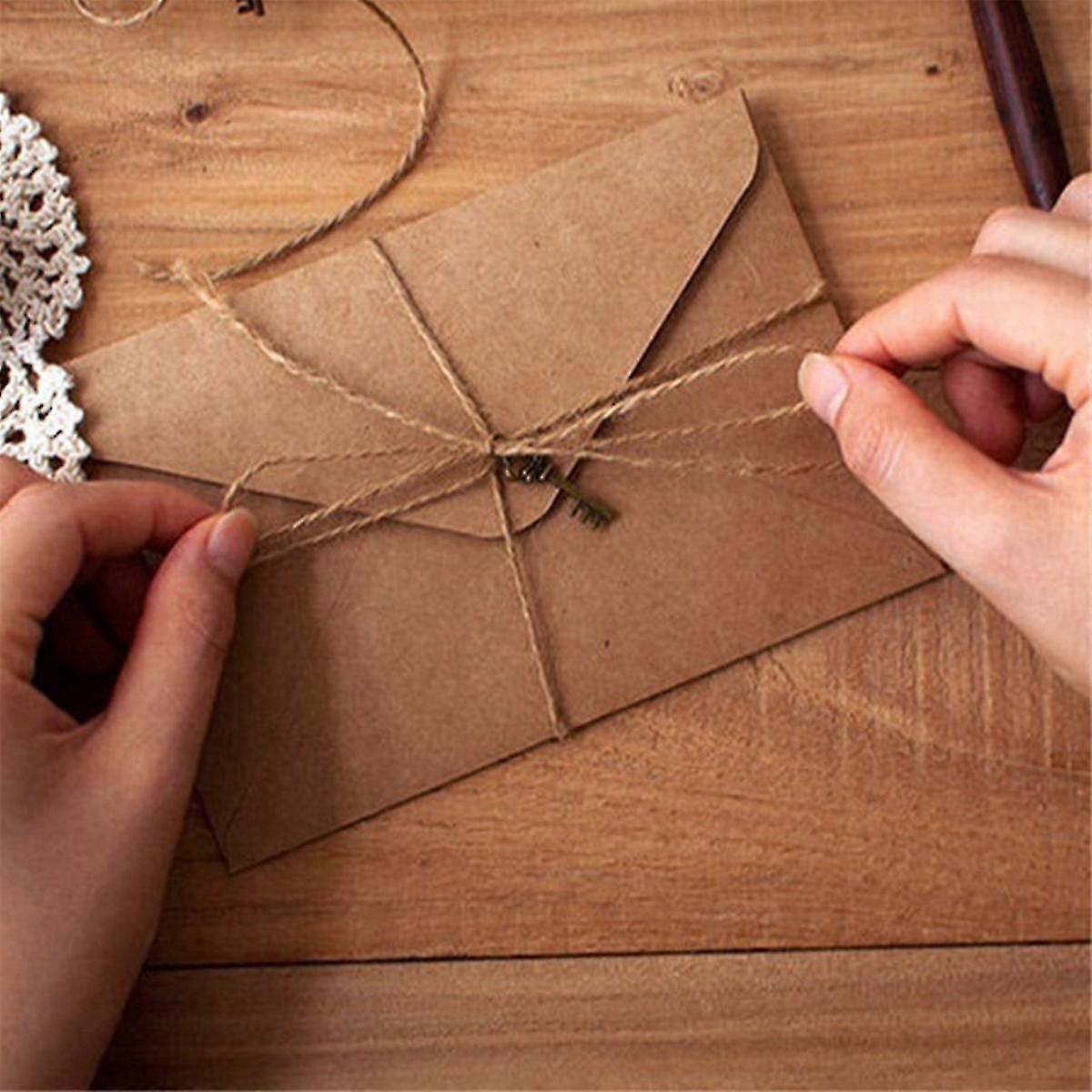 Vintage Kraft Paper Writing Papers (12 Pcs) in European Style for Letter Writing - Stationery Set
