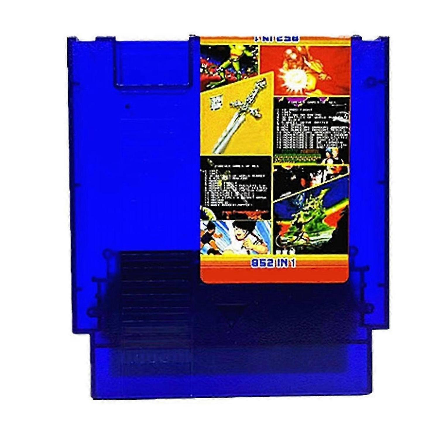 852 in 1 Game for Game Console 405+447 Games for Game Card Transparent Blue