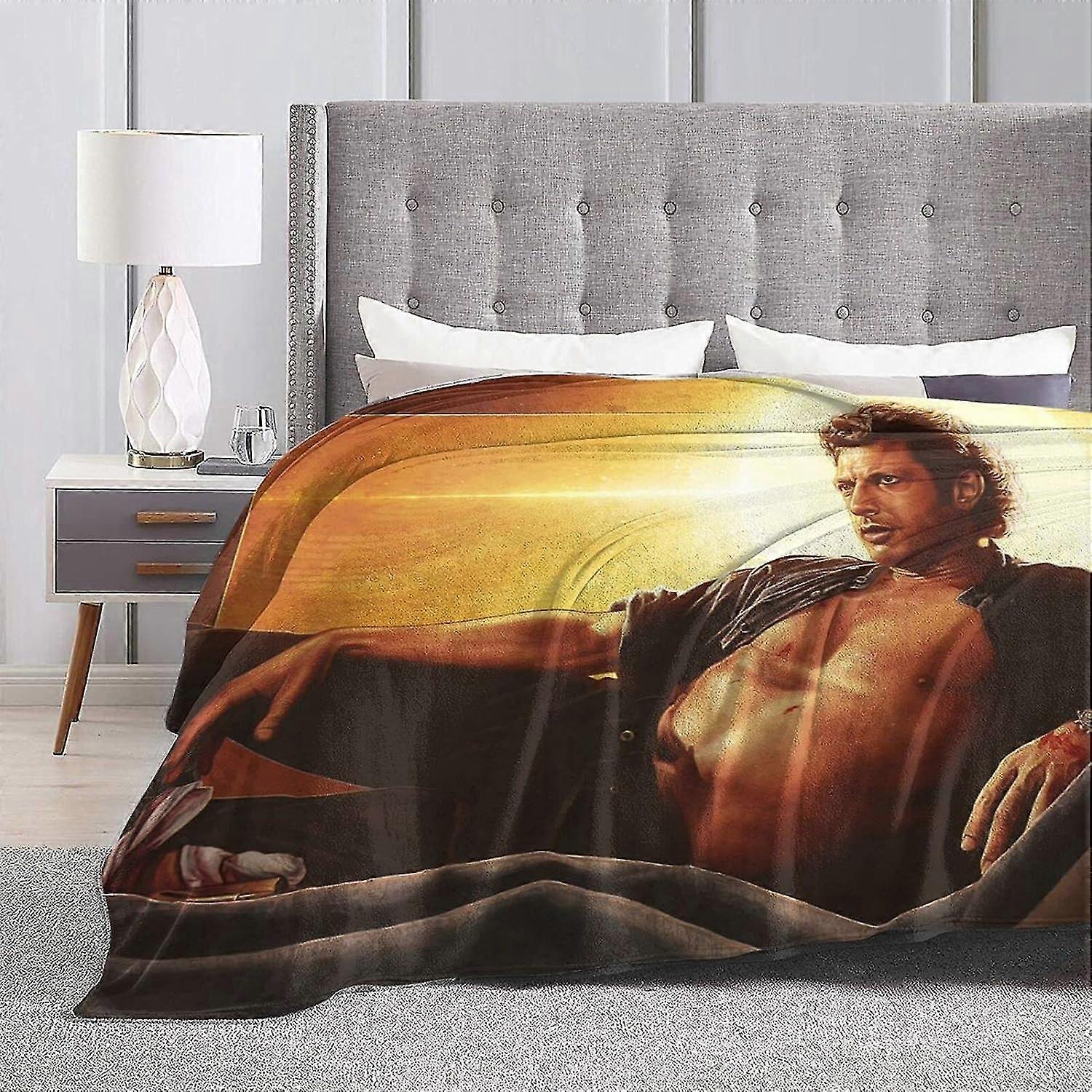 2025 Jeff Goldblum Blanket Soft Blanket Warm All Year Round Mini Plush Lightweight Warm Blanket Flannel Blanket air Conditioning Blanket-Multicolor fo