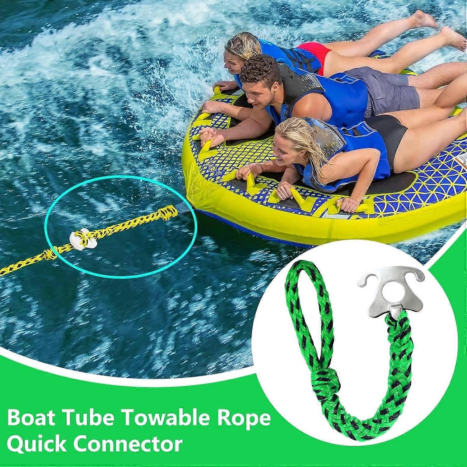 Floating Rope 1m Length Mooring Dock Lines For Boat Kayak Canoe Tow Green Marine Rope