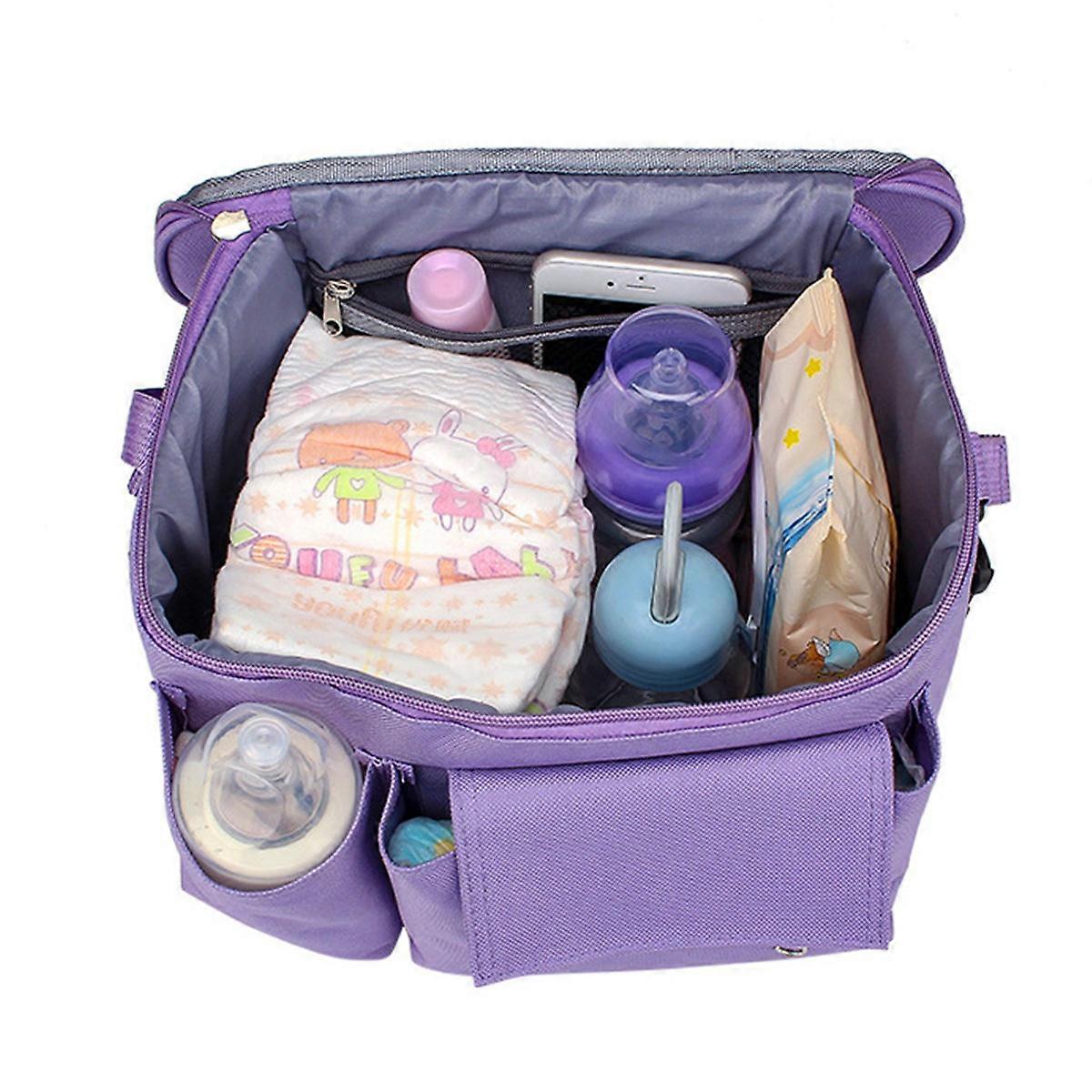 Baby Cart Storage Bag Stroller Organizer for Storage Use 1Pcs Purple