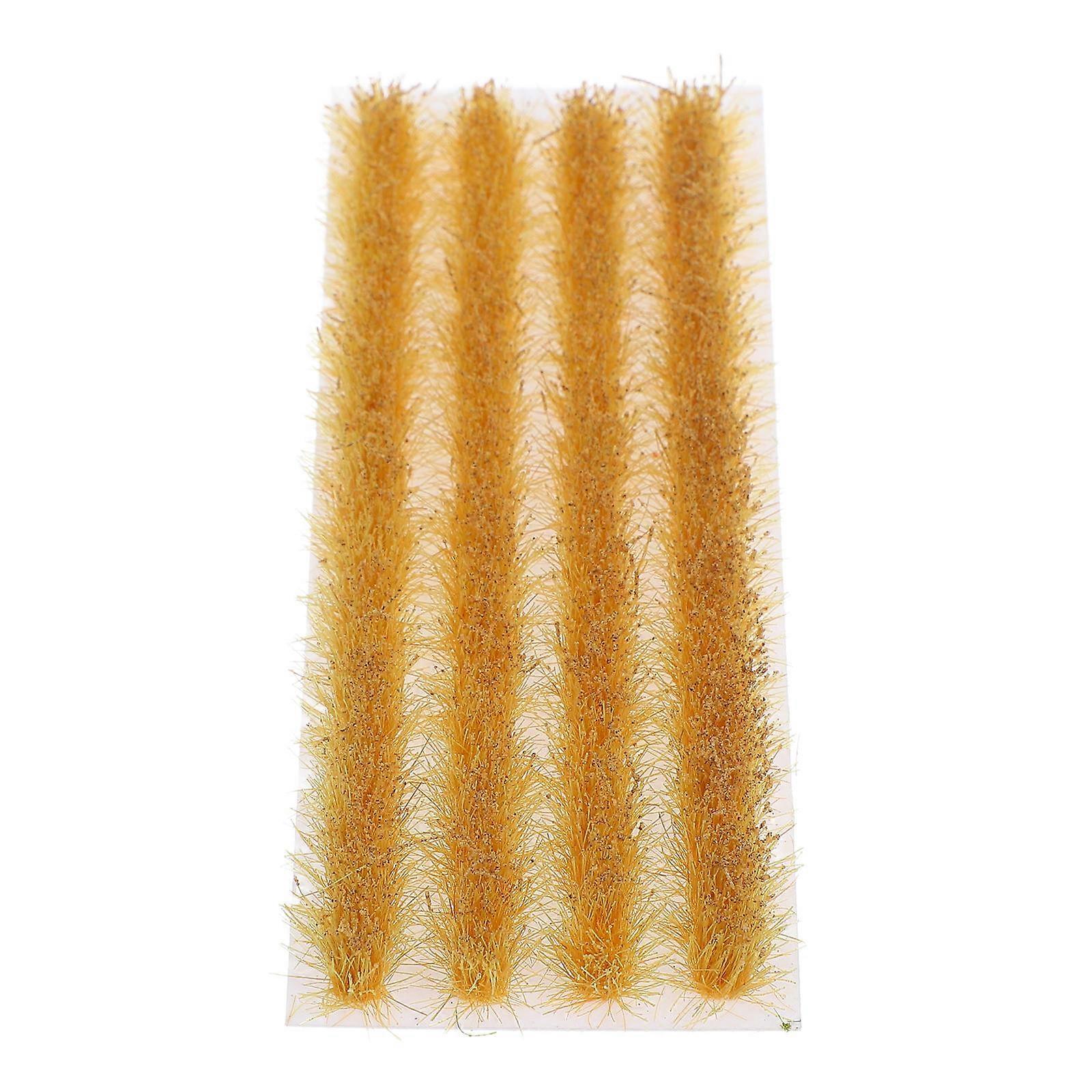 Fake Grass Cluster Decor DIY Grass Model Design Ideal For Creative Displays And Collections 1 Set Golden