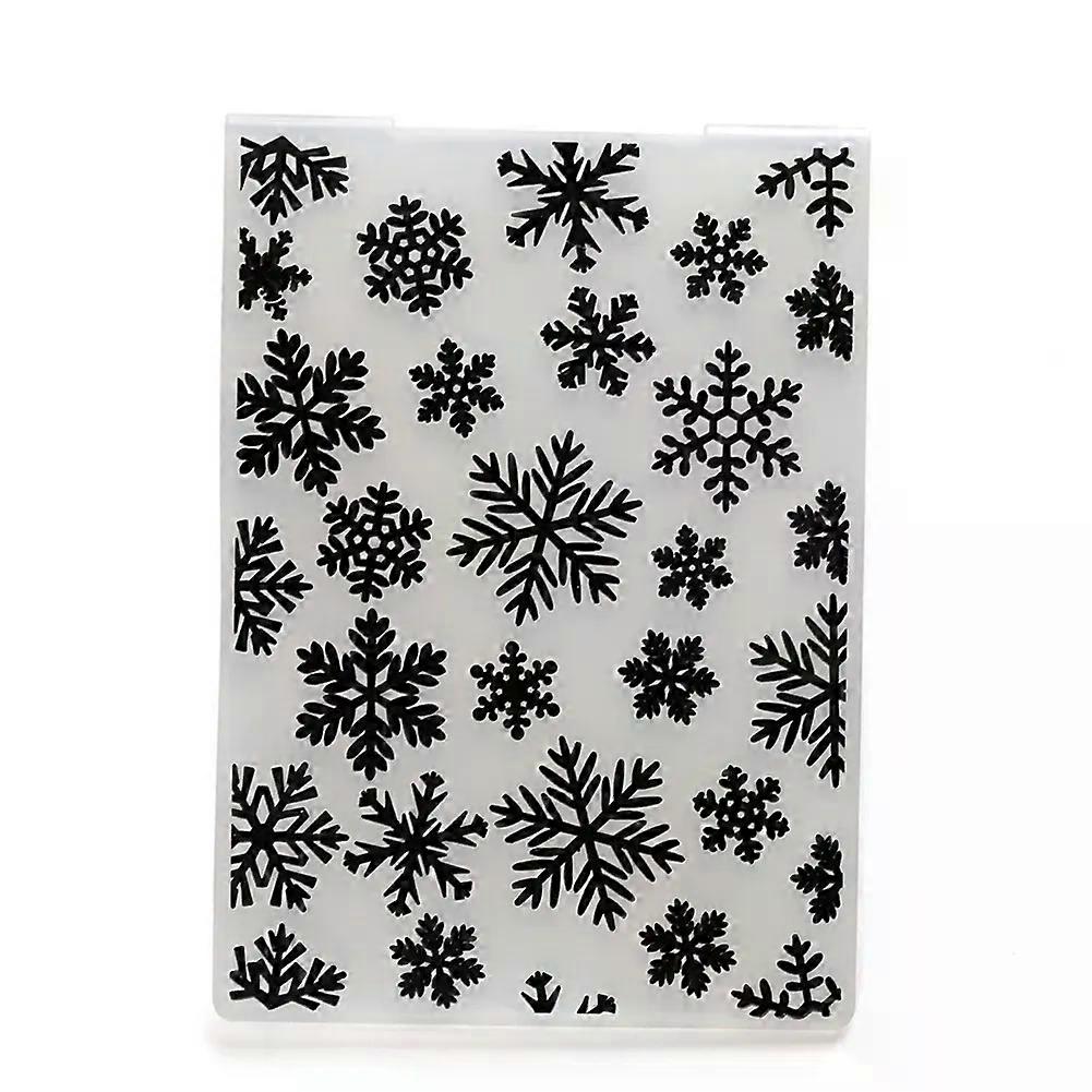 Plastic Embossing Folders 144x105x02cm DIY Embossing Templates Art Crafts Album Decoration Snowflake Pattern for Scrapbooking