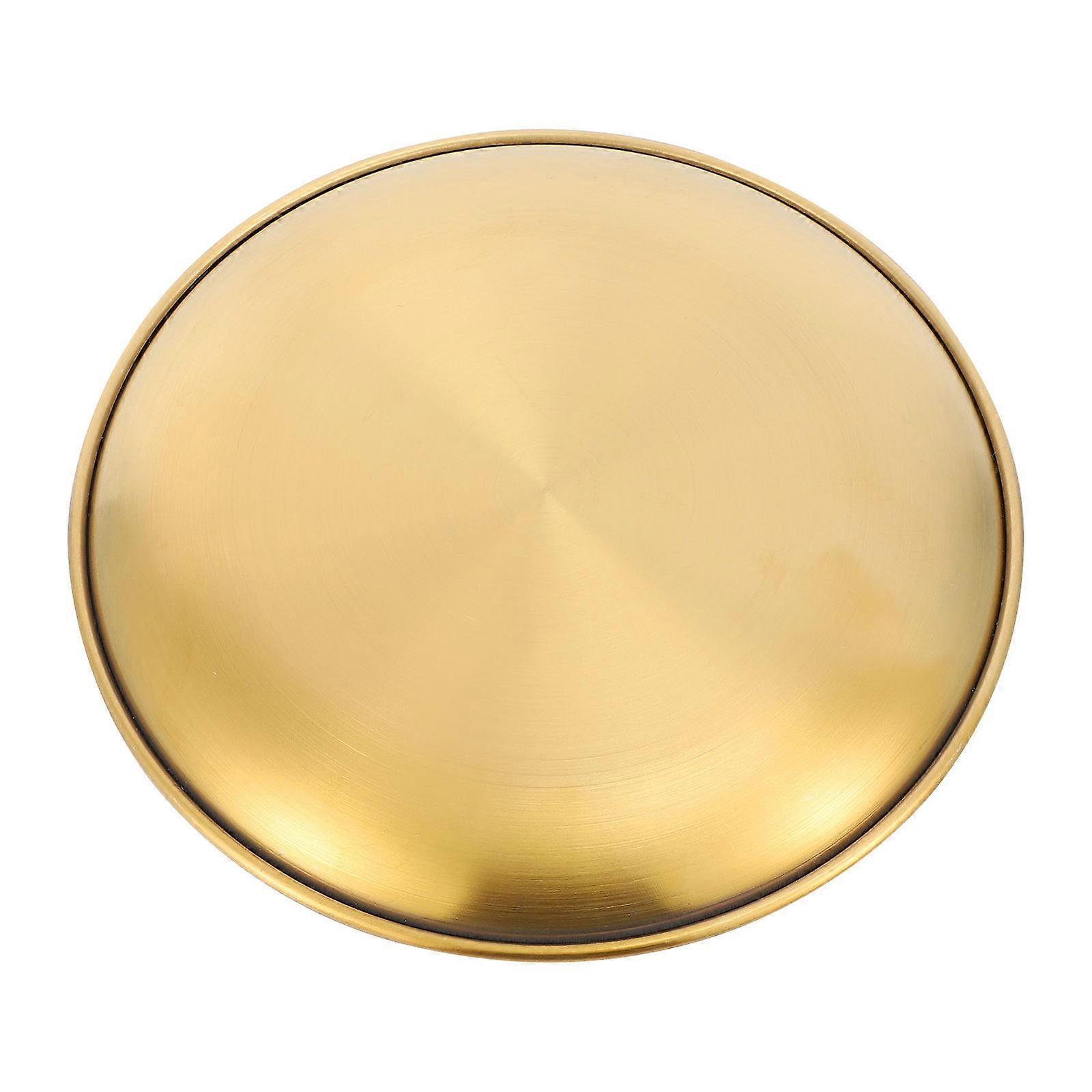 Stainless Steel Bbq Plate for Food Serving 1Pcs Single Layer Dinner Plate