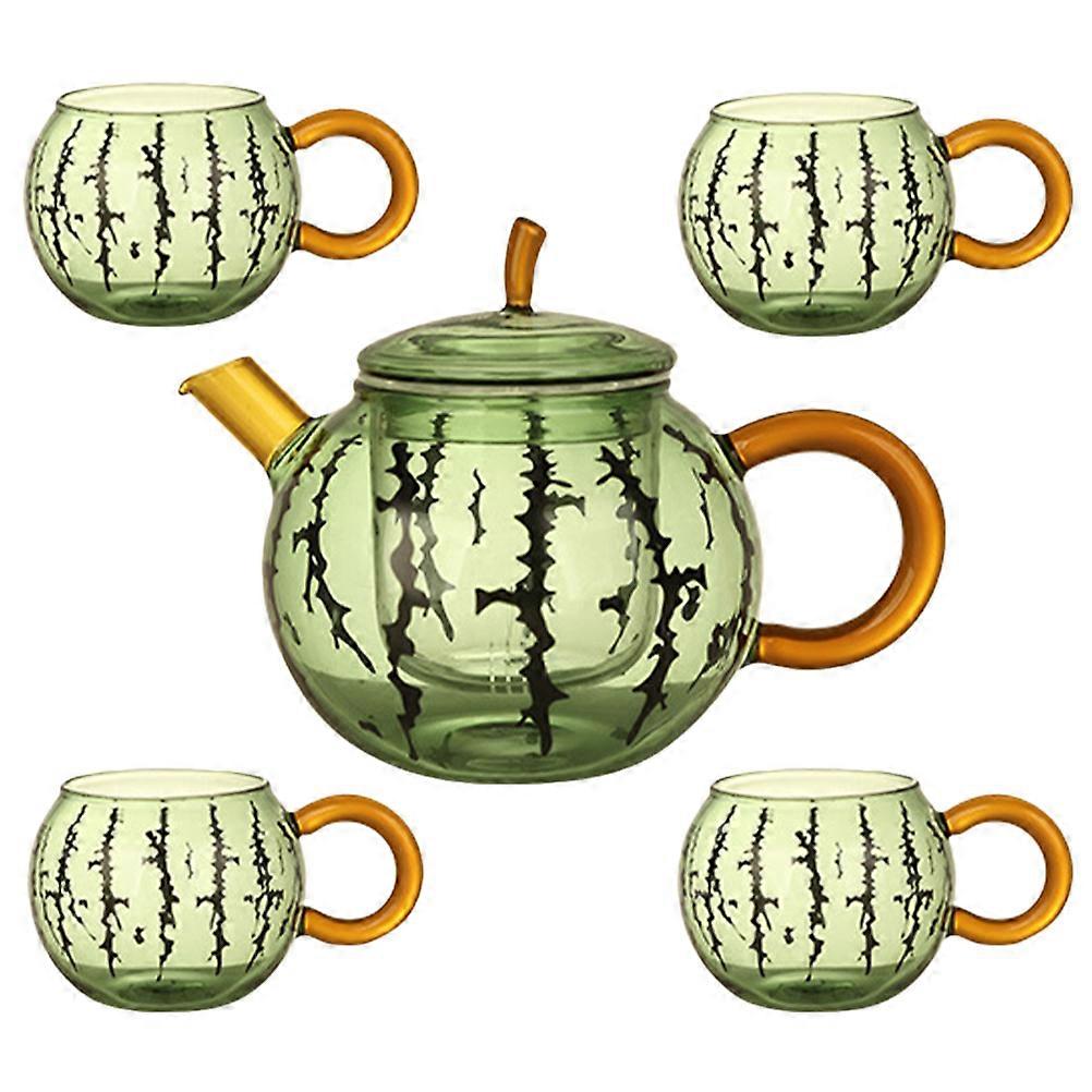 Glass Tea Pot Glass Kettle for Home Use 1Set with Removable Infuser