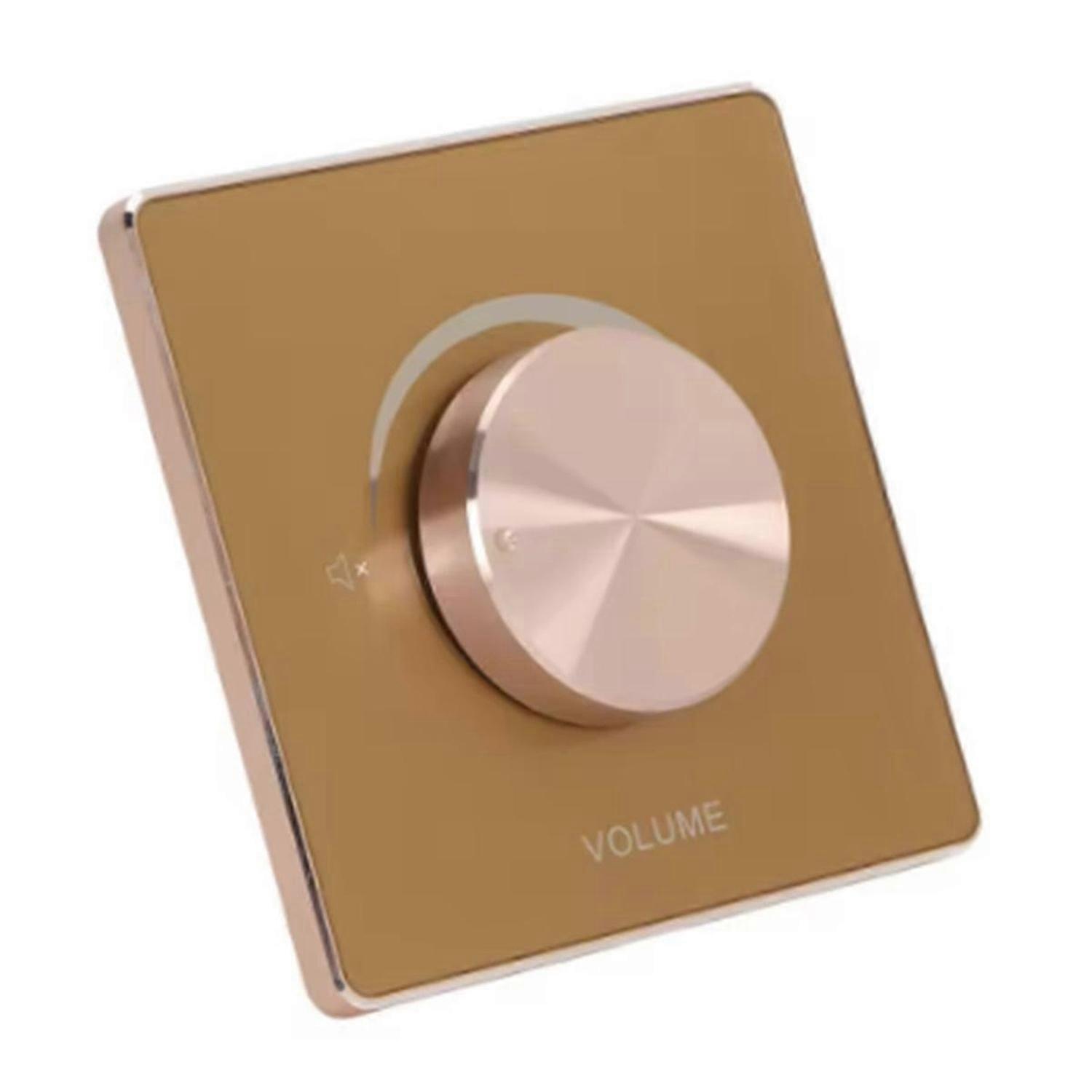 50W Volume Controller Knob 5 Position Tuning Aluminum Alloy Frame Wall Volume Control Knob