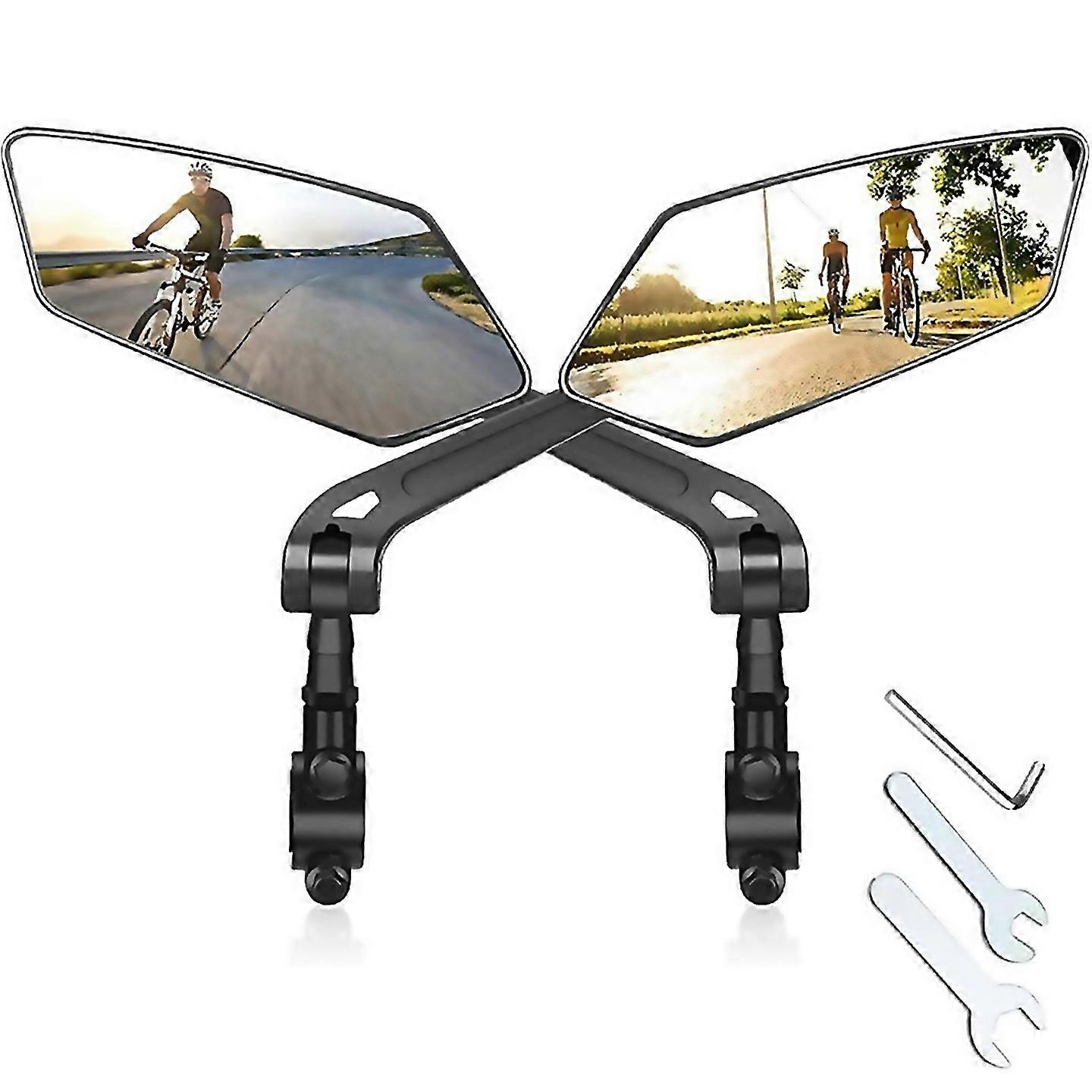 For Bicycle Rearview Mirror 360 Degree Rotation Adjustment