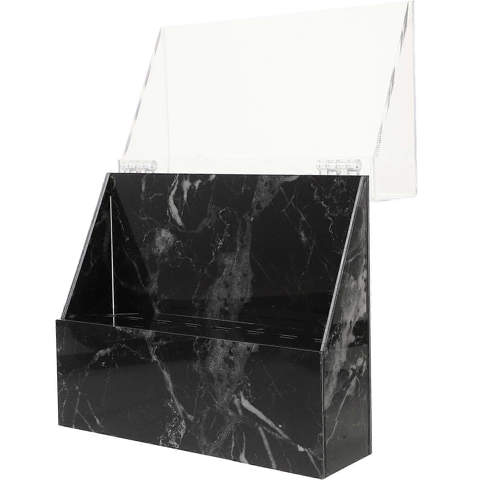 Eyelash Tweezers Holder Stand for Storage Use 3Pcs Acrylic Black Organizer